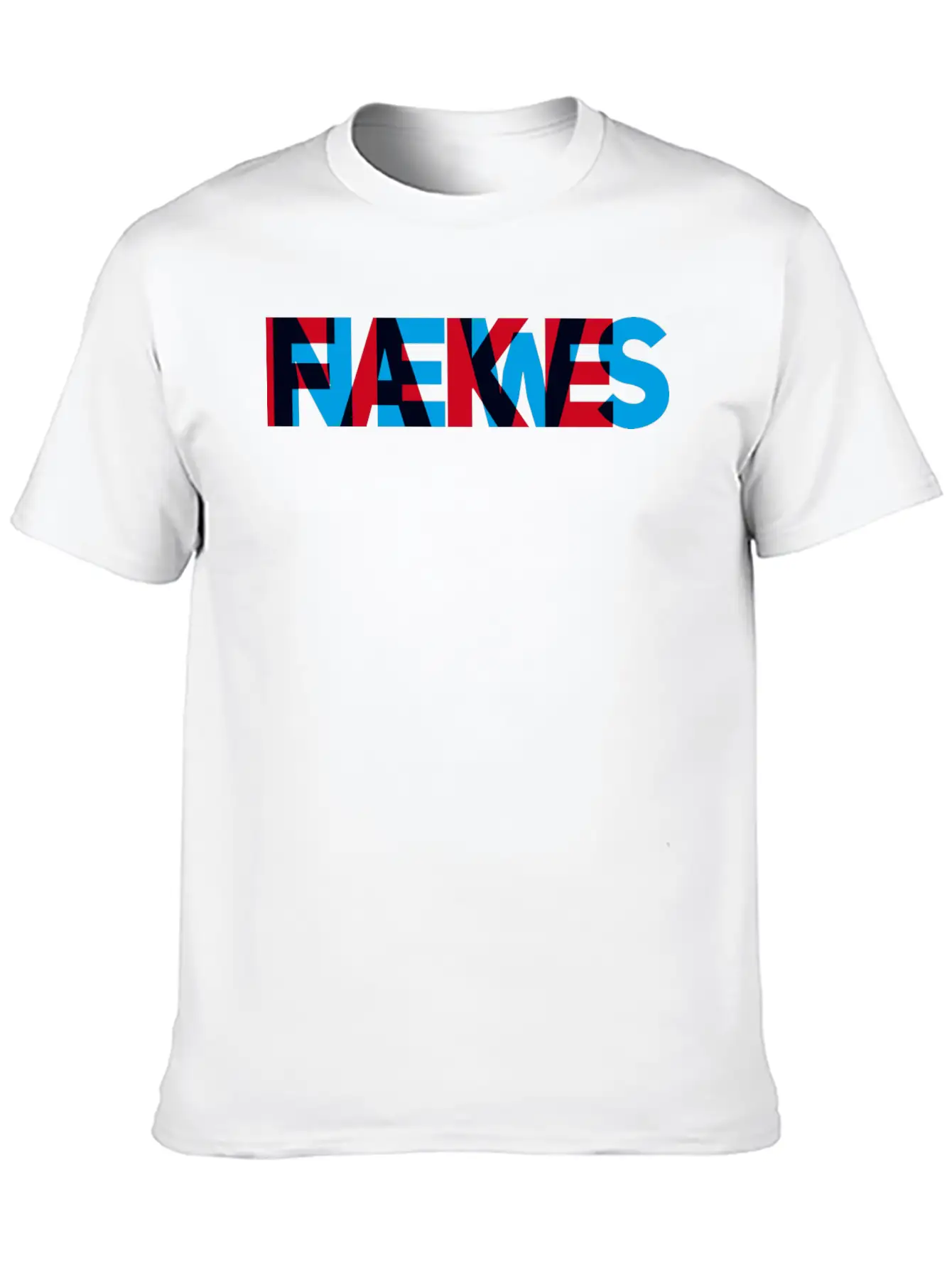 Fake News Politic Letter Ironic Humor Journalist Basic Graphic T-Shirt ¨C Daily Comfort In Soft Cotton
