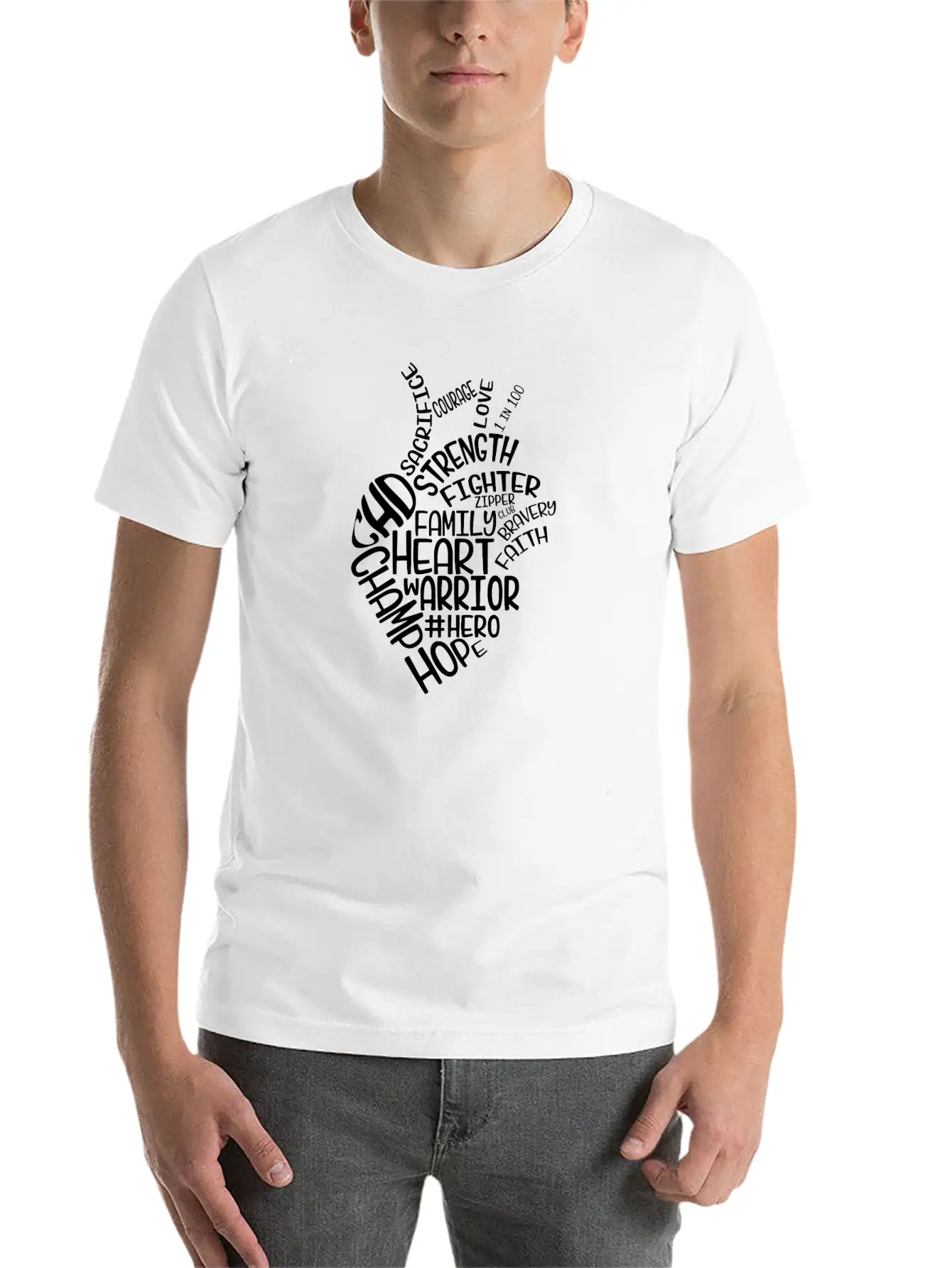 Family Fighter Strength Hope Raise Awareness And Basic Graphic T-Shirt ¨C Daily Comfort In Soft Cotton