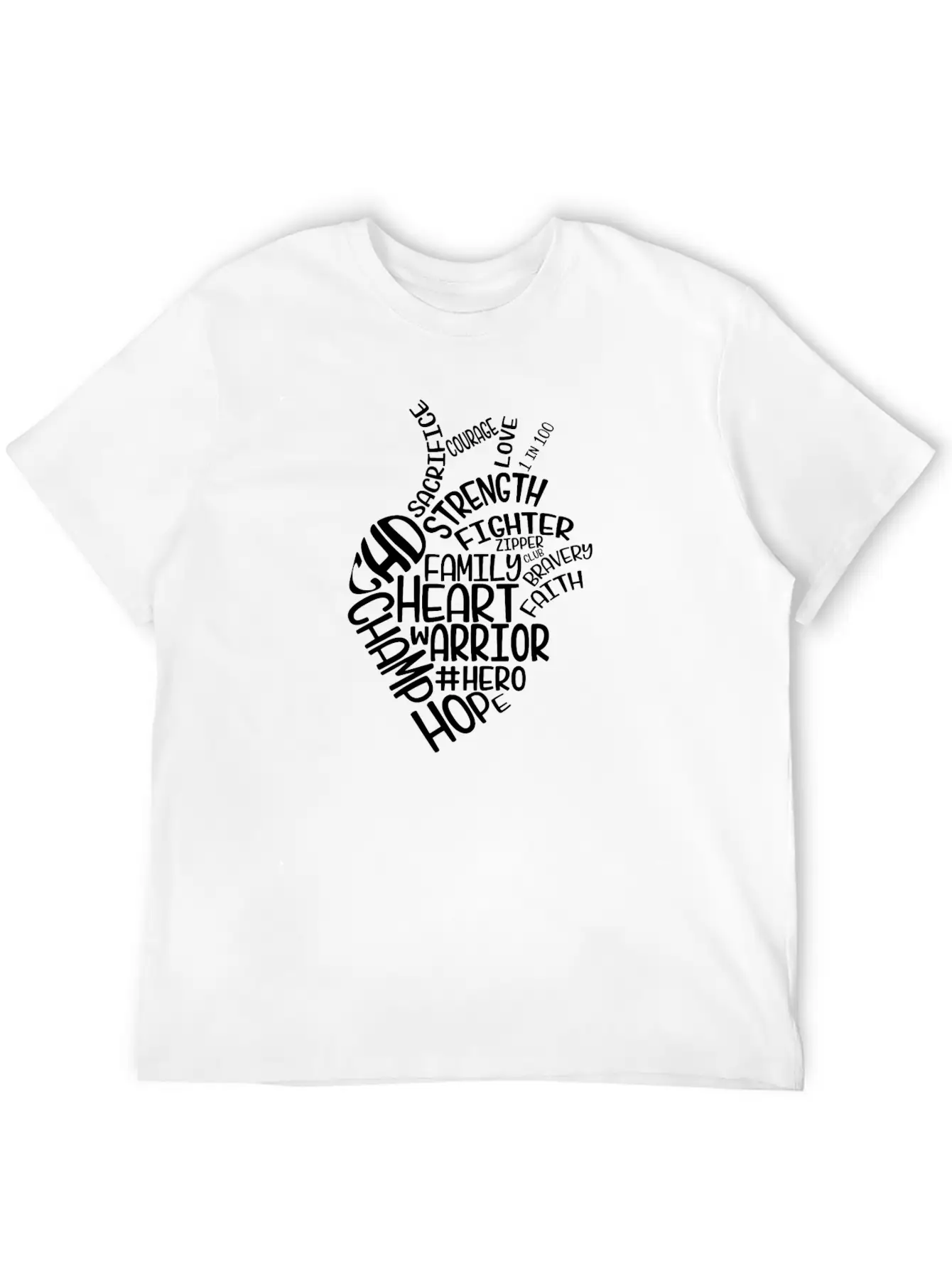 Family Fighter Strength Hope Raise Awareness And Basic Graphic T-Shirt ¨C Daily Comfort In Soft Cotton