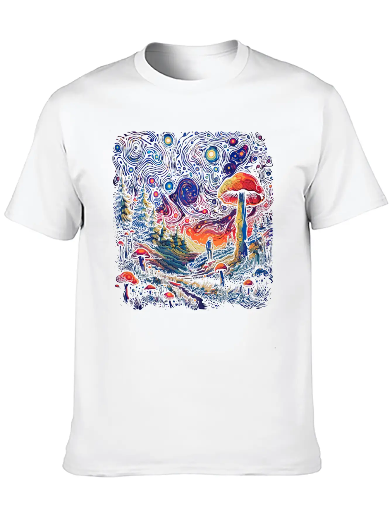 Fantasy Mushroom | Forest | Nature | Goa Festival Soft Cotton Short Sleeve Tee ¨C Unisex Wardrobe Staple