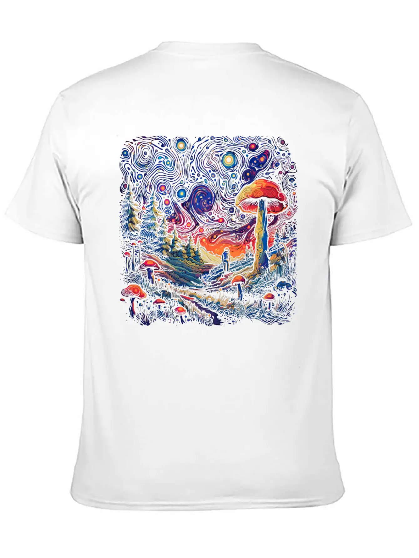 Fantasy Mushroom | Forest | Nature | Goa Festival Soft Cotton Short Sleeve Tee ¨C Unisex Wardrobe Staple
