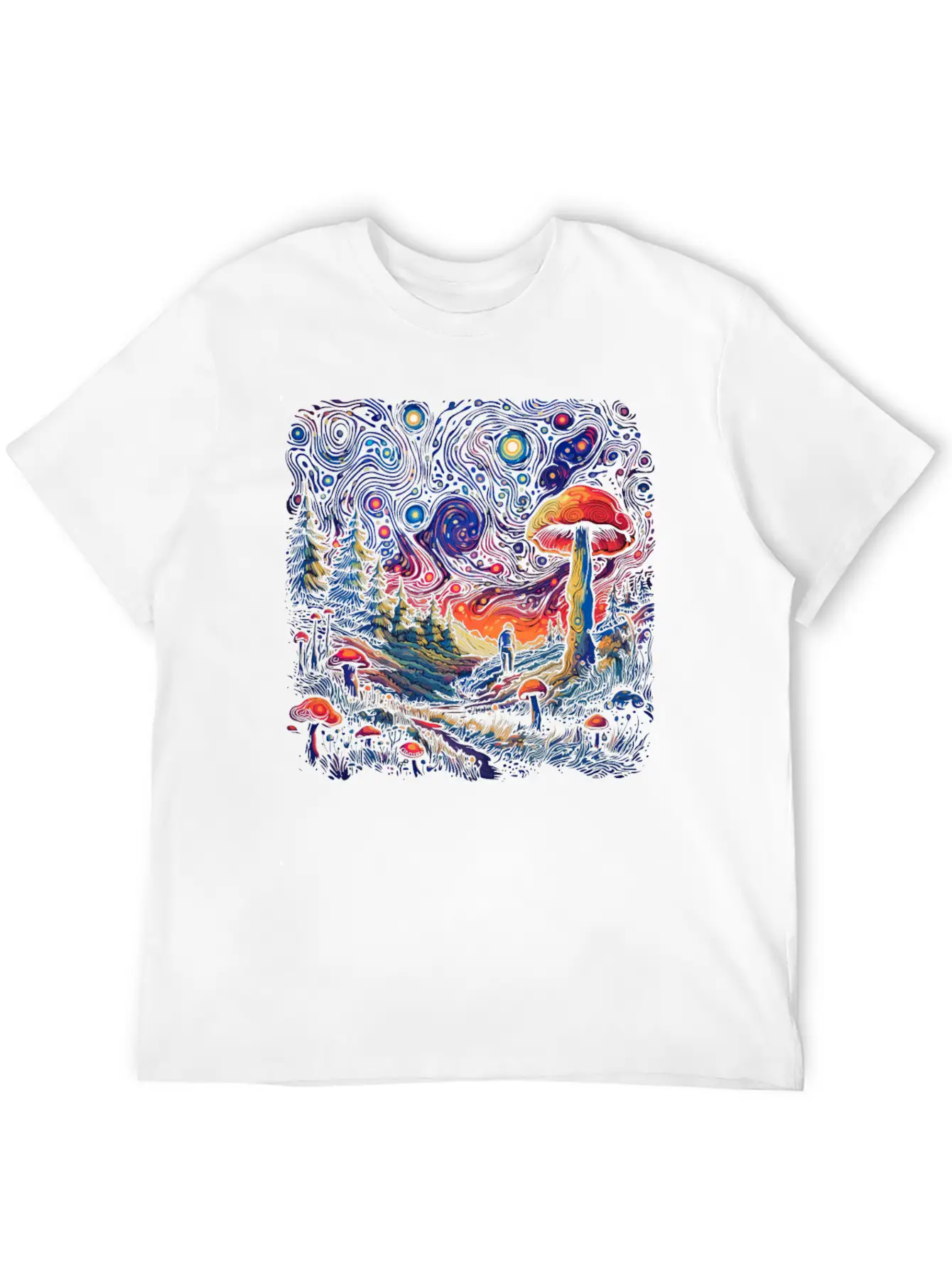 Fantasy Mushroom | Forest | Nature | Goa Festival Soft Cotton Short Sleeve Tee ¨C Unisex Wardrobe Staple