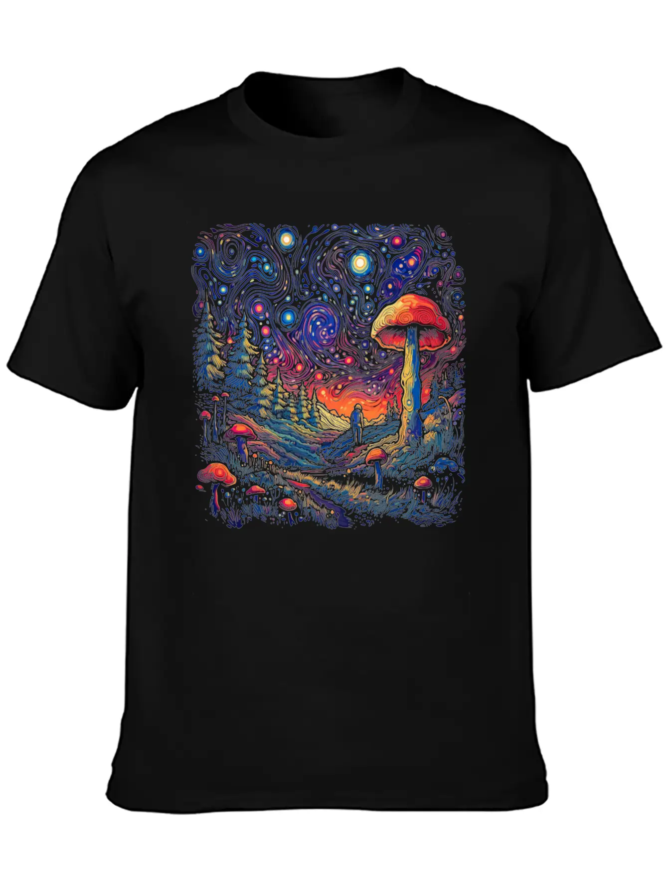 Fantasy Mushroom | Forest | Nature | Goa Festival Soft Cotton Short Sleeve Tee ¨C Unisex Wardrobe Staple