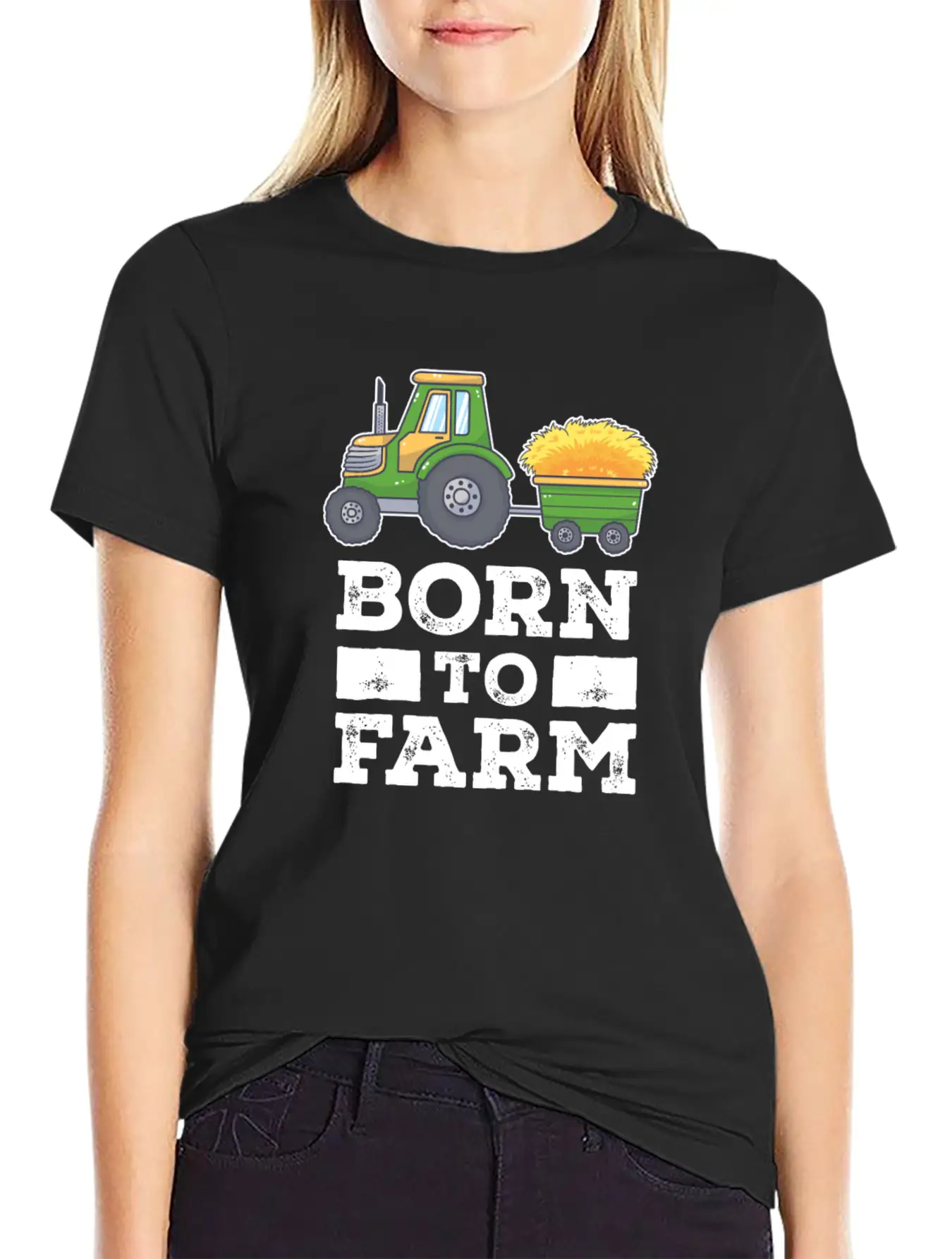 Farming Truck Cool Born To Farm Agriculture Basic Graphic T-Shirt ¨C Daily Comfort In Soft Cotton