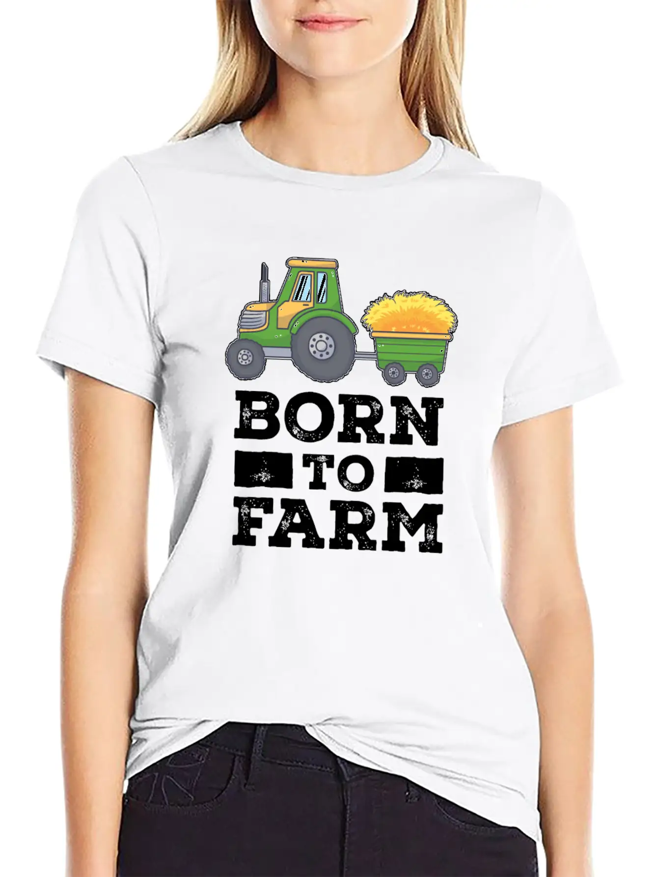 Farming Truck Cool Born To Farm Agriculture Basic Graphic T-Shirt ¨C Daily Comfort In Soft Cotton