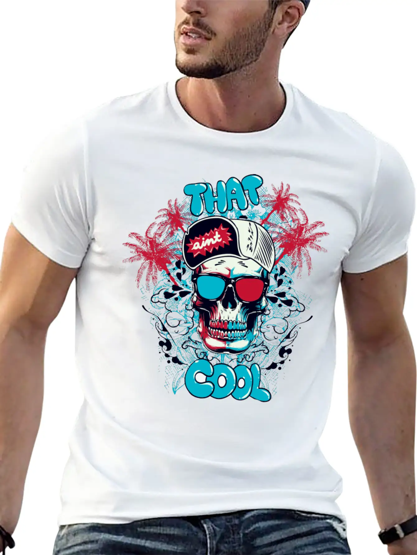 Fashion Trend Material Illustration Essential Cotton Tee For Daily Outfits ¨C Unisex Style