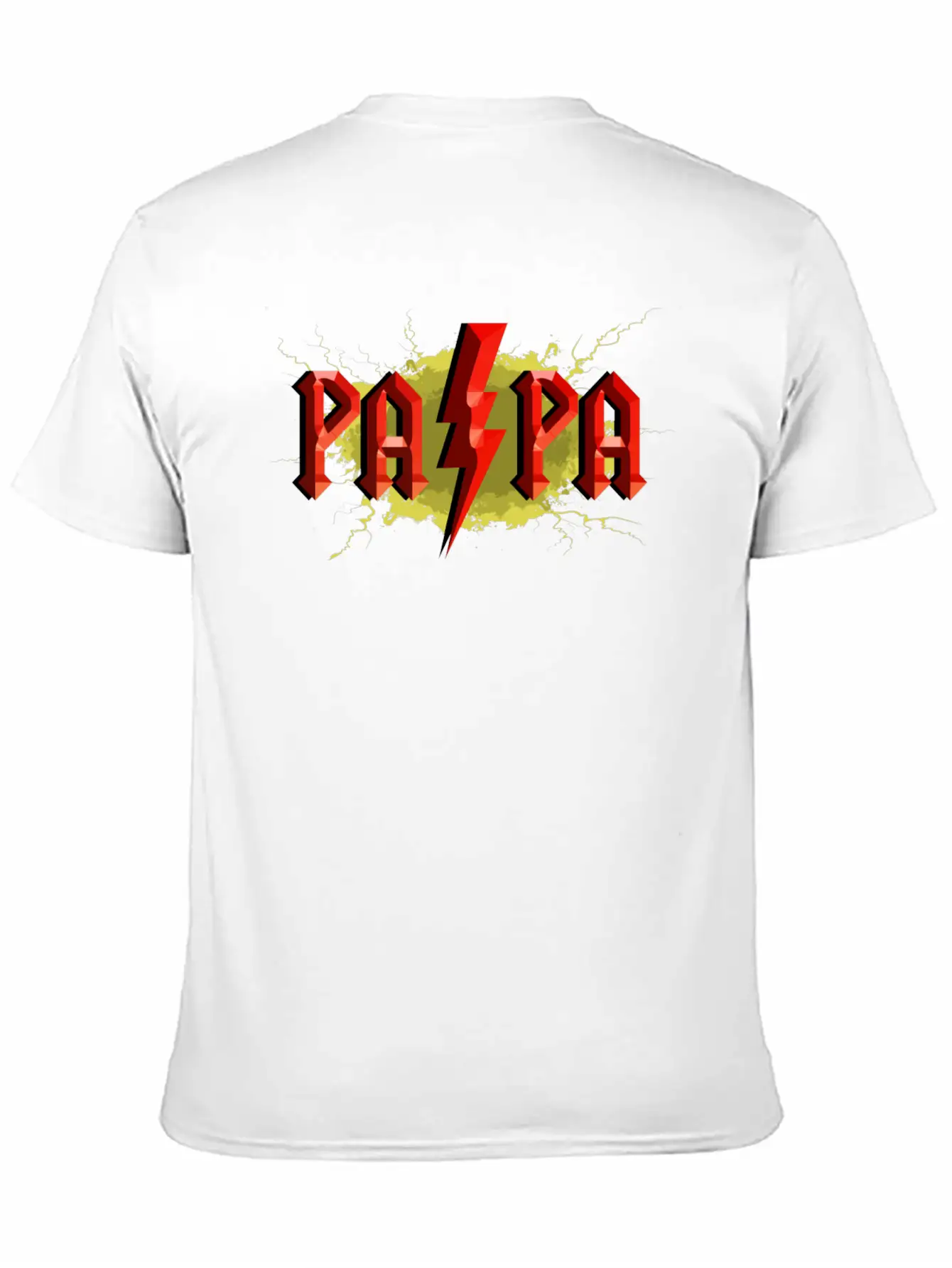 Father S Day Papa Lightning Essential Cotton Tee For Daily Outfits ¨C Unisex Style