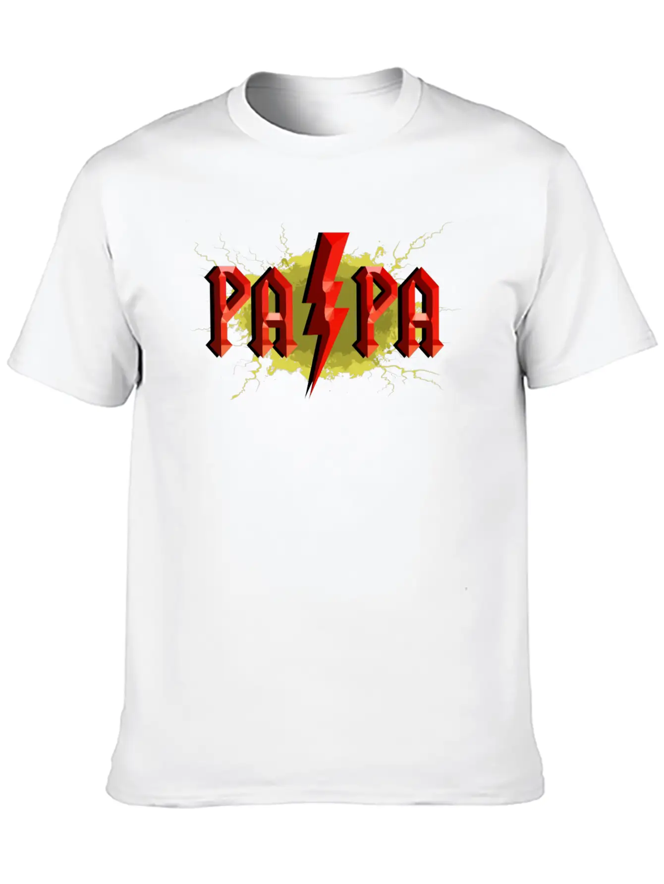 Father S Day Papa Lightning Essential Cotton Tee For Daily Outfits ¨C Unisex Style