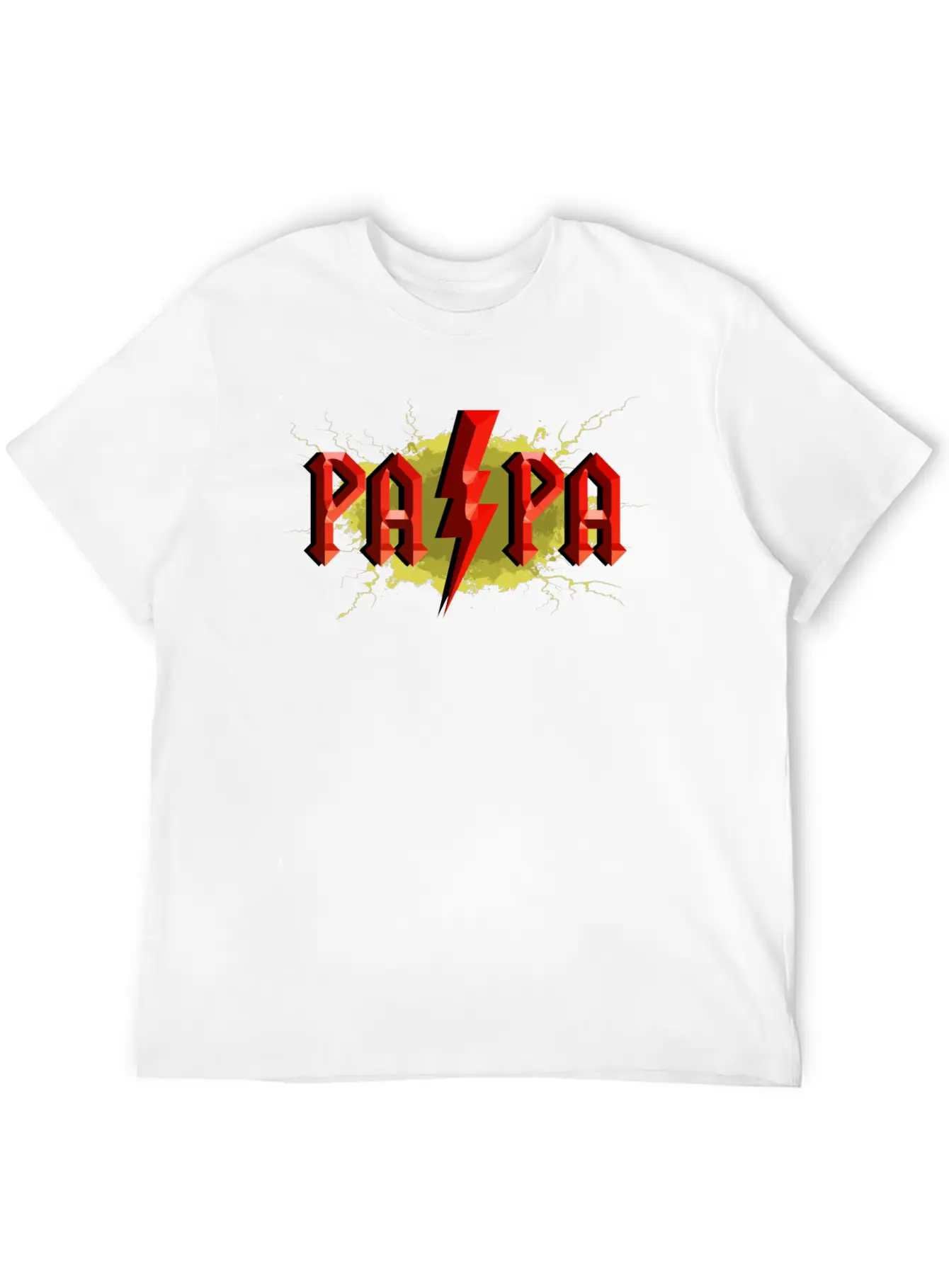 Father S Day Papa Lightning Essential Cotton Tee For Daily Outfits ¨C Unisex Style