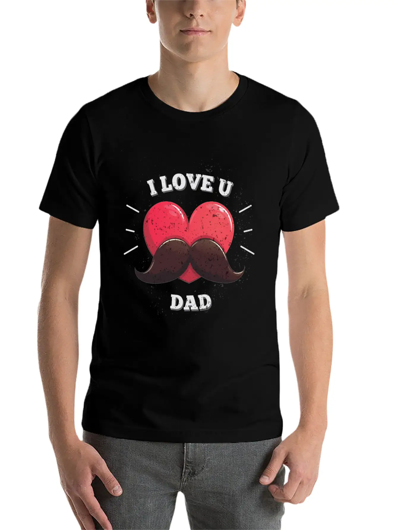 Fatherday Dad Son Daughter Grunge Basic Graphic T-Shirt ¨C Daily Comfort In Soft Cotton