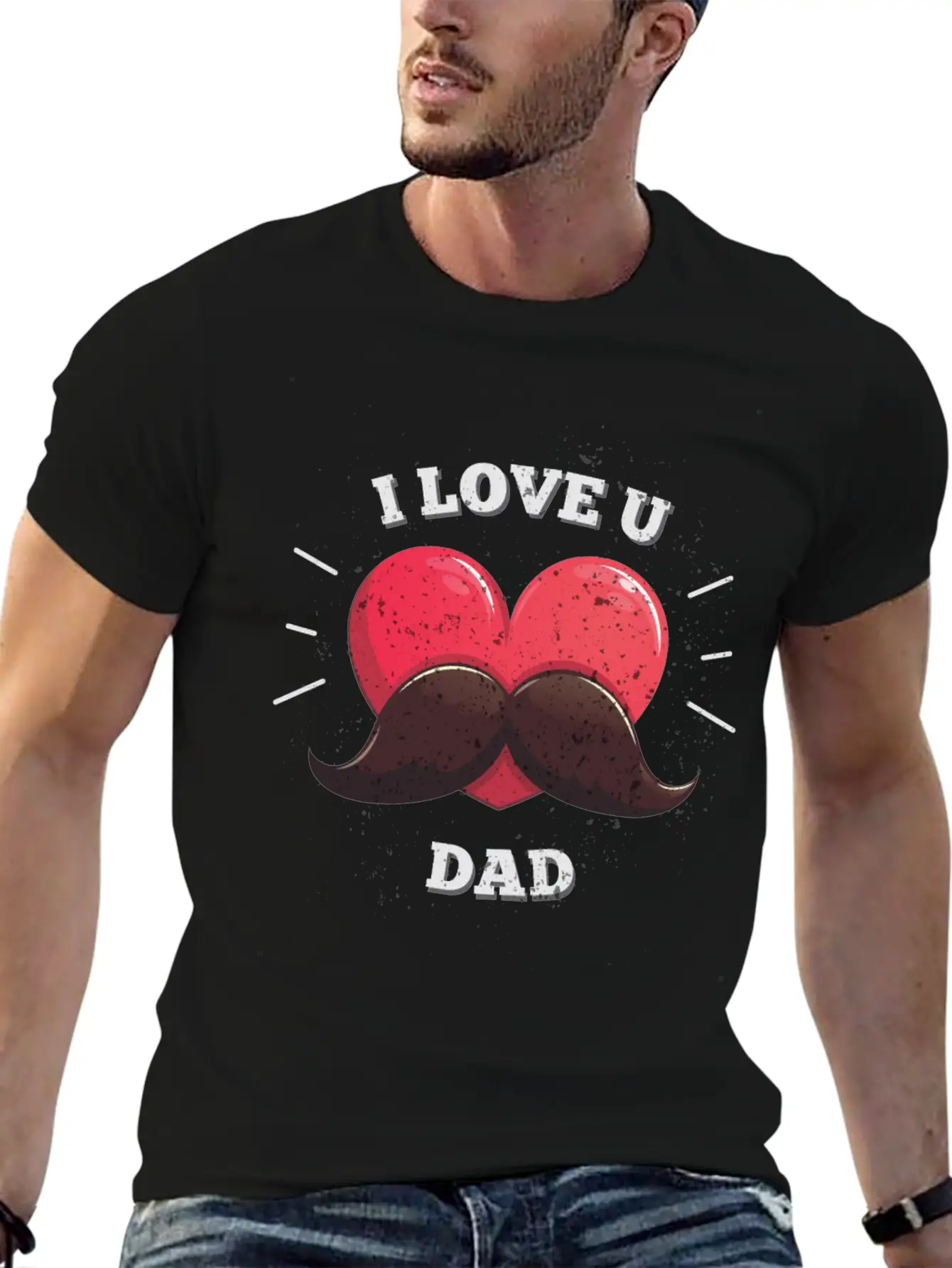 Fatherday Dad Son Daughter Grunge Basic Graphic T-Shirt ¨C Daily Comfort In Soft Cotton