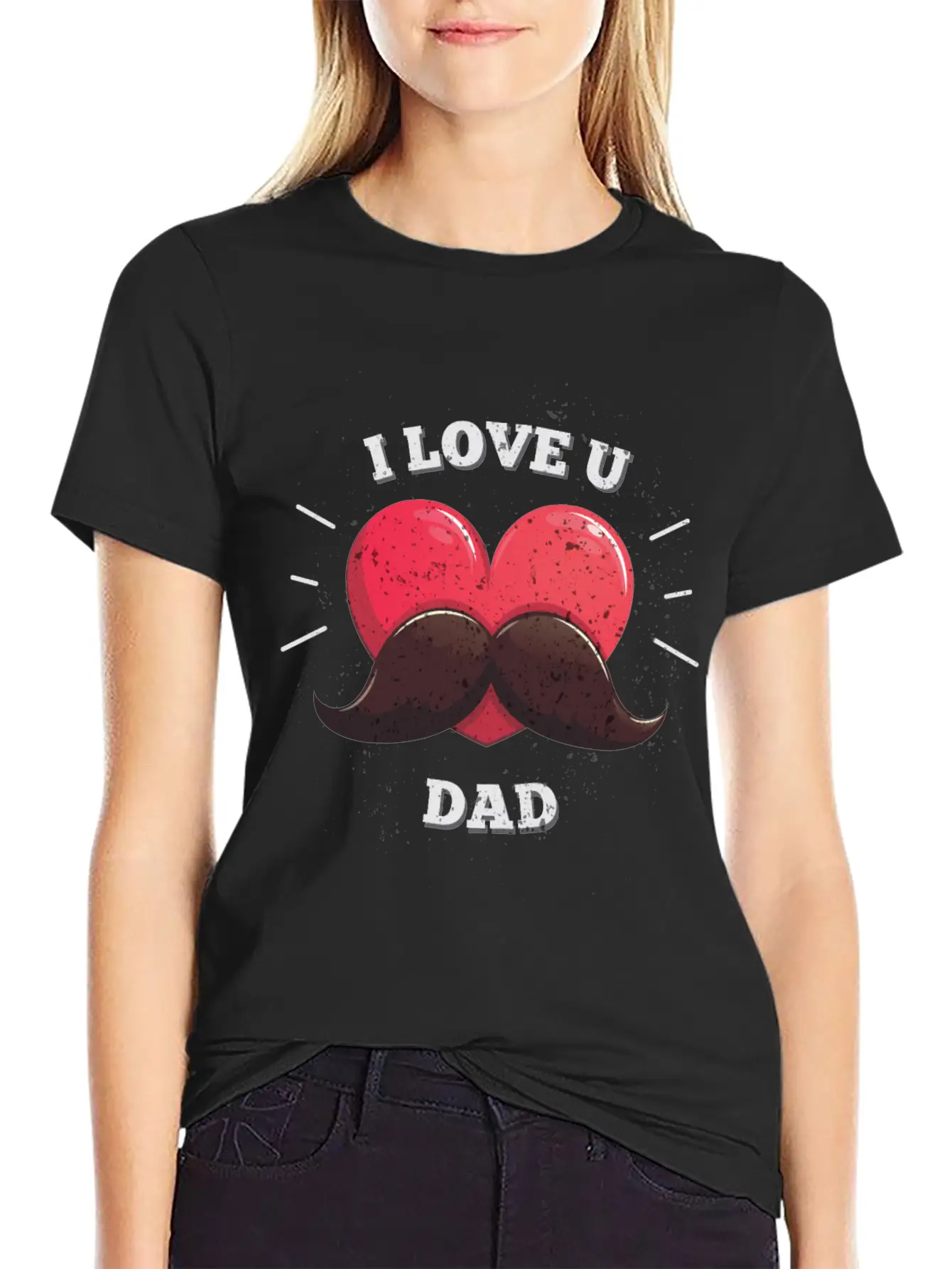 Fatherday Dad Son Daughter Grunge Basic Graphic T-Shirt ¨C Daily Comfort In Soft Cotton
