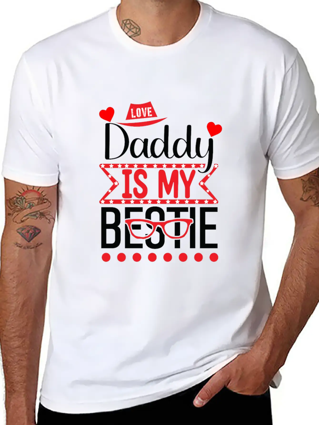Fathers Day, Fathers Day, Fathers Day, Fathers Day Basic Graphic T-Shirt ¨C Daily Comfort In Soft Cotton