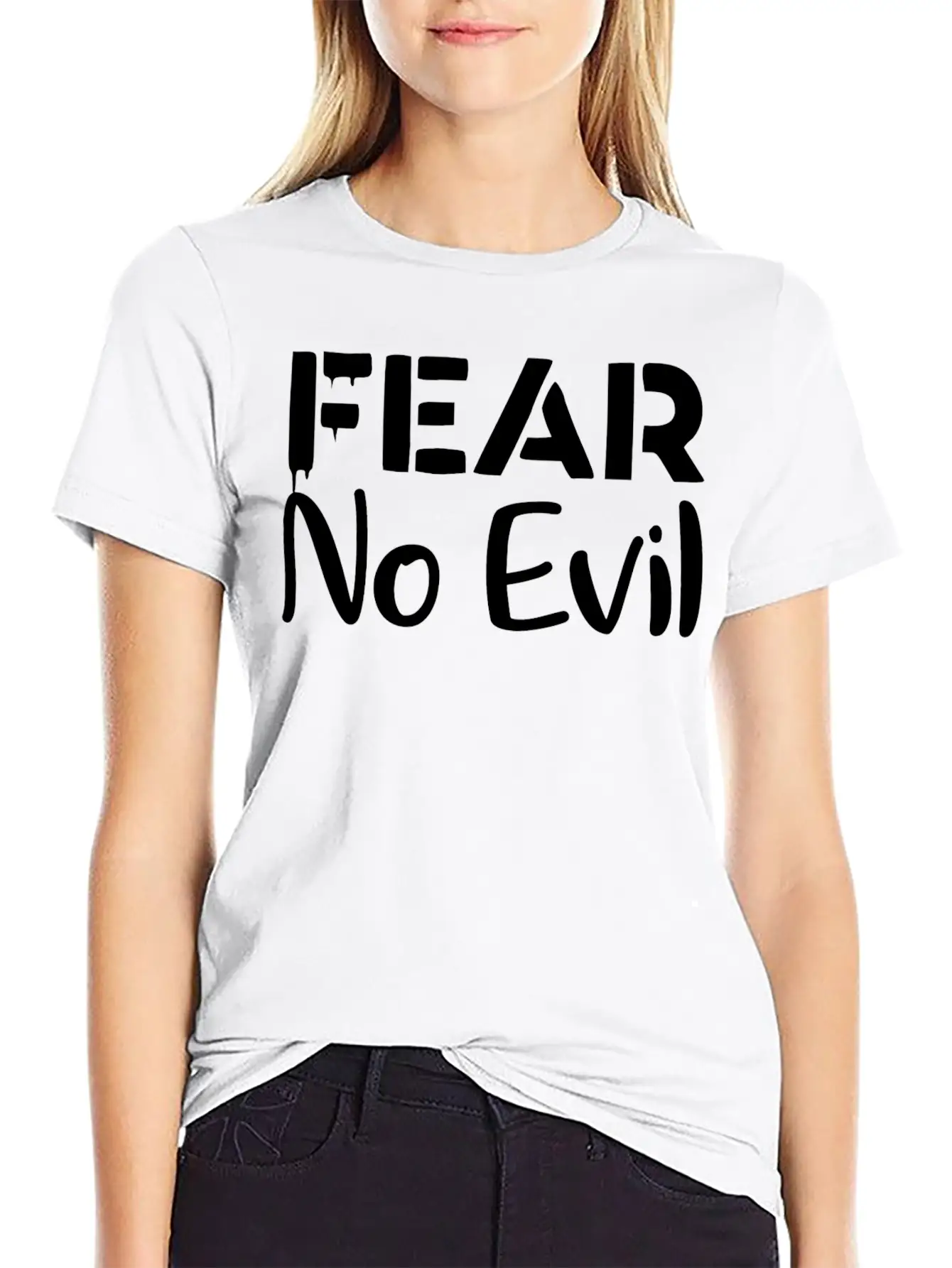 Fear No Evil Soft Cotton Short Sleeve Tee ¨C Unisex Wardrobe Staple