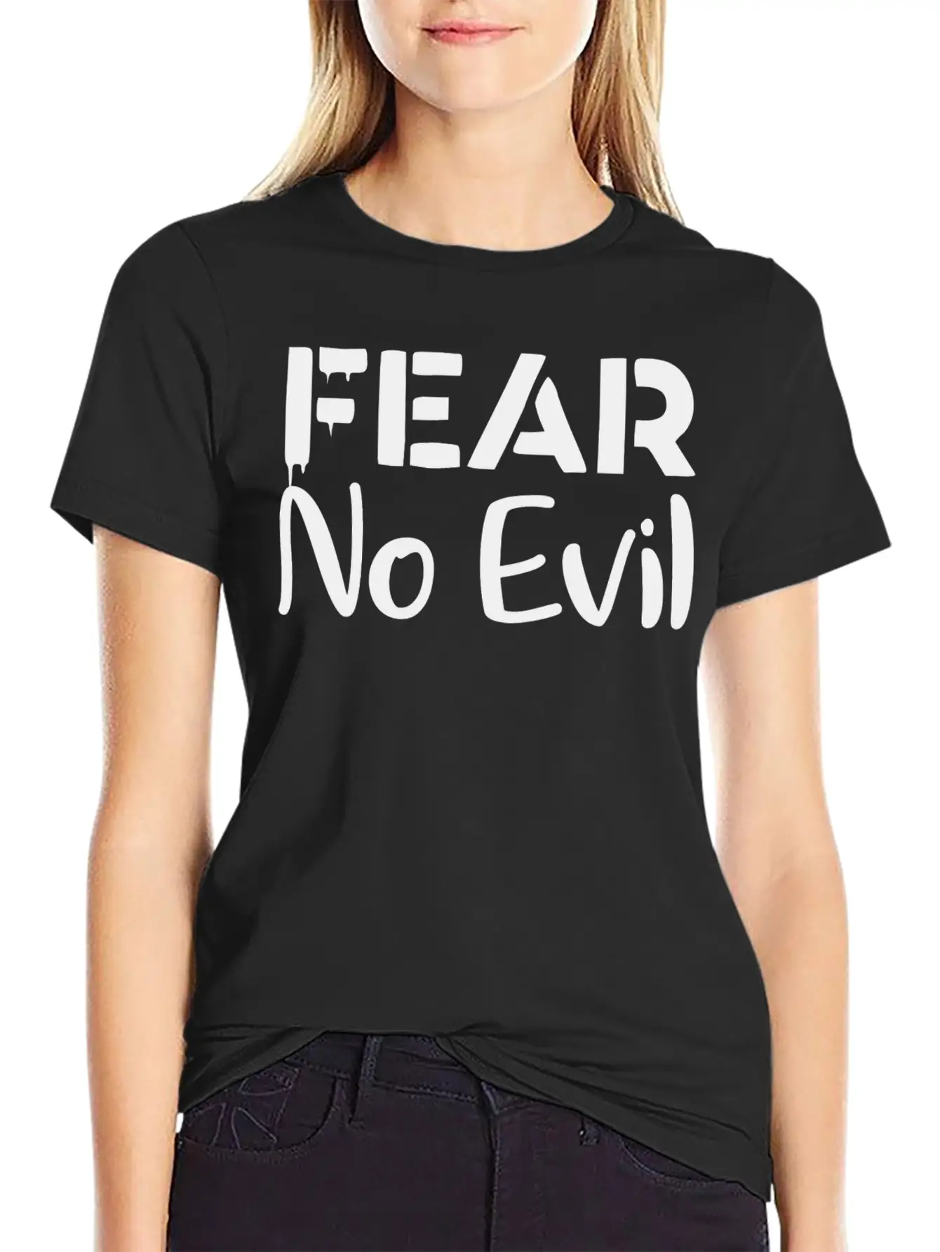 Fear No Evil Soft Cotton Short Sleeve Tee ¨C Unisex Wardrobe Staple