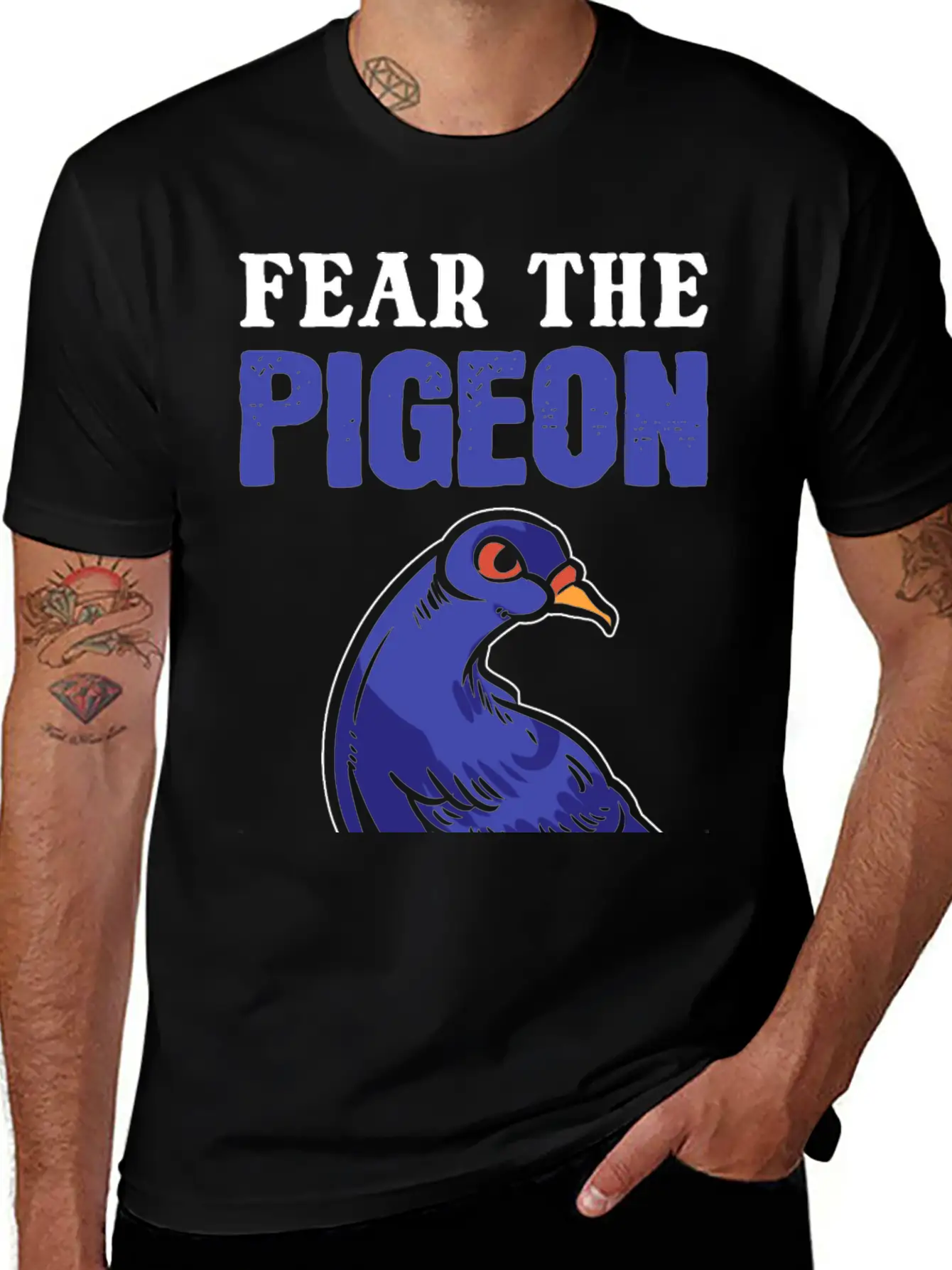 Fear The Pigeon Zoologist Gift Essential Cotton Tee For Daily Outfits ¨C Unisex Style