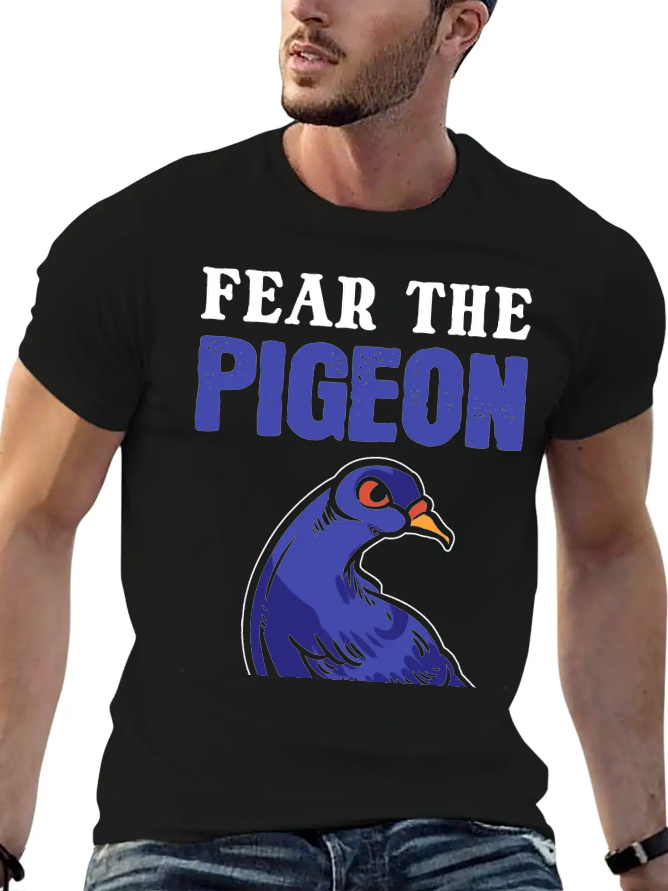 Fear The Pigeon Zoologist Gift Essential Cotton Tee For Daily Outfits ¨C Unisex Style