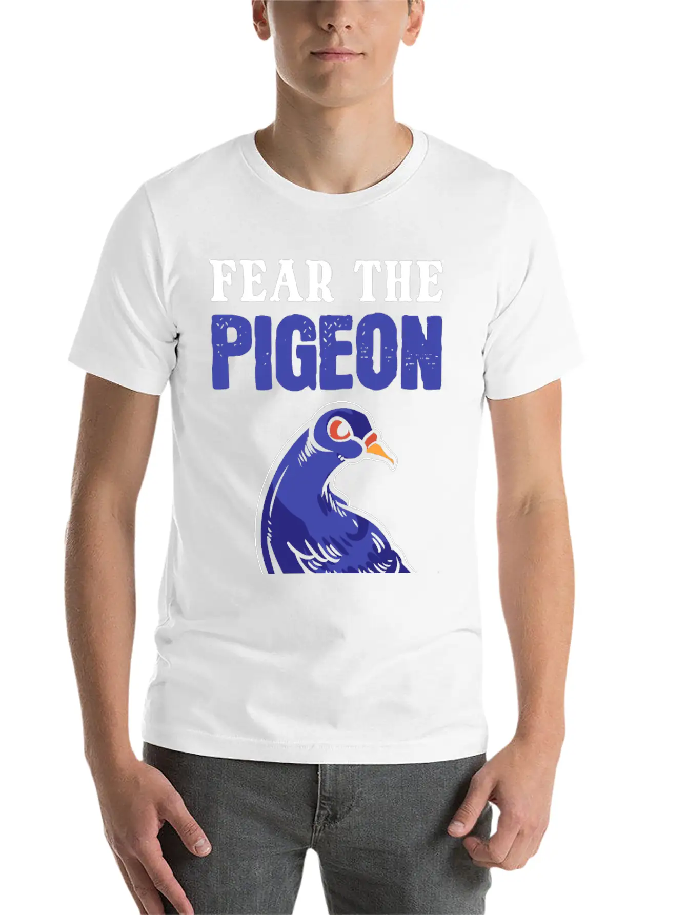 Fear The Pigeon Zoologist Gift Essential Cotton Tee For Daily Outfits ¨C Unisex Style
