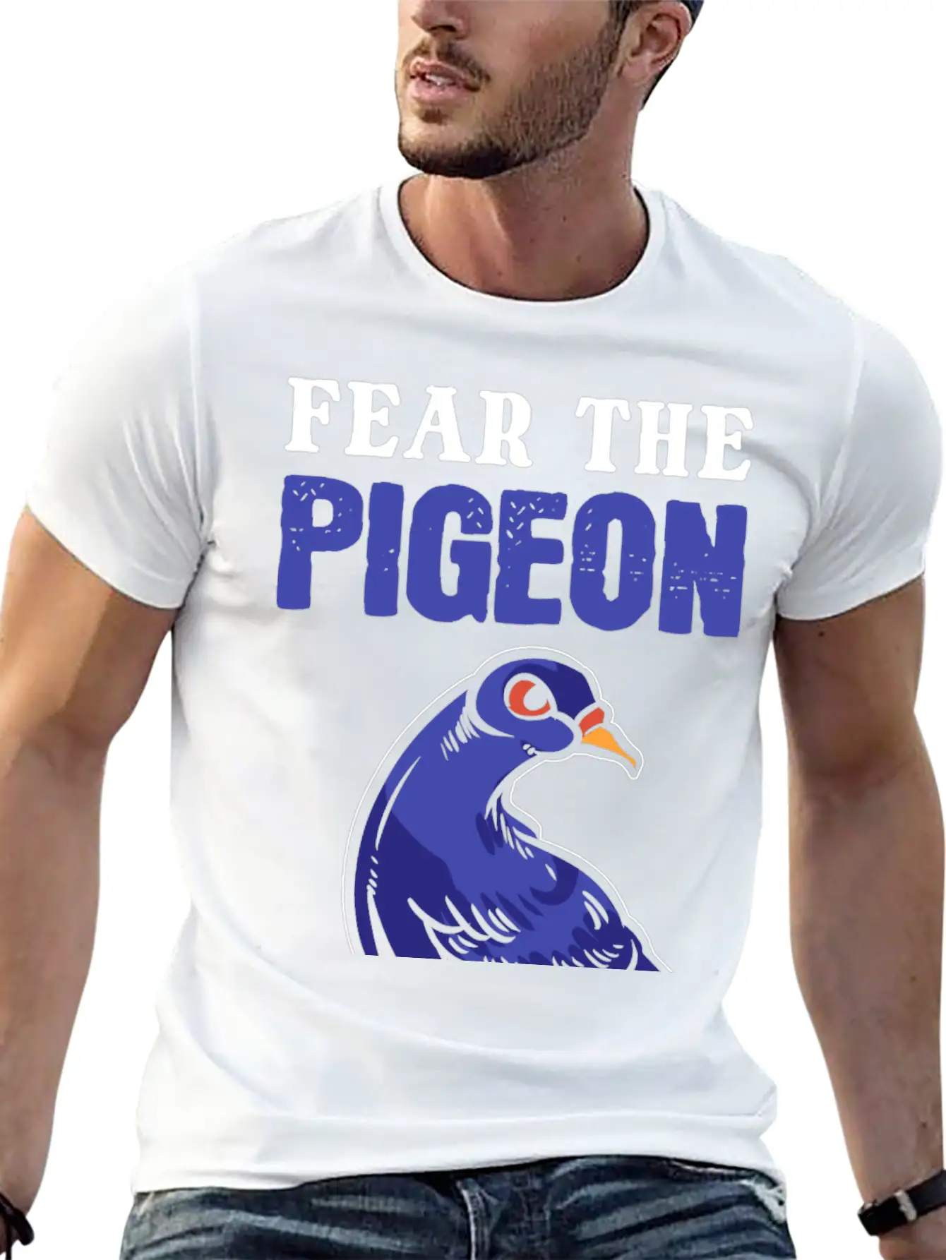 Fear The Pigeon Zoologist Gift Essential Cotton Tee For Daily Outfits ¨C Unisex Style