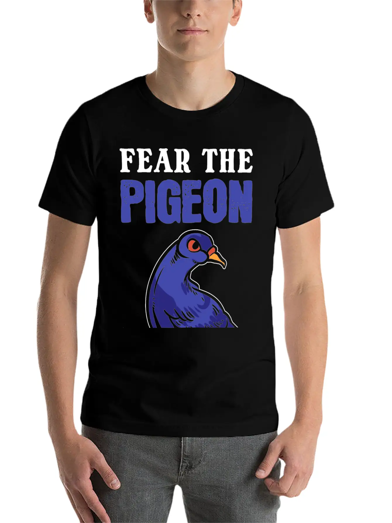 Fear The Pigeon Zoologist Gift Essential Cotton Tee For Daily Outfits ¨C Unisex Style