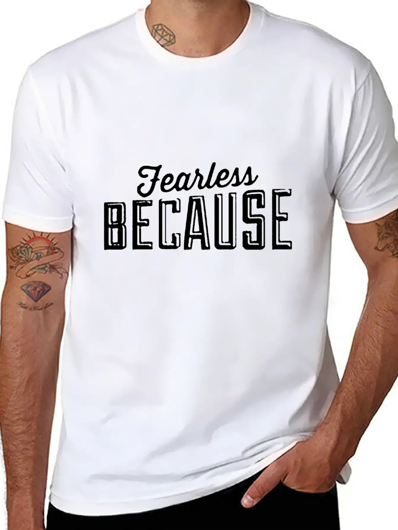 Fearless Because Style Essential Cotton Tee For Daily Outfits ¨C Unisex Style