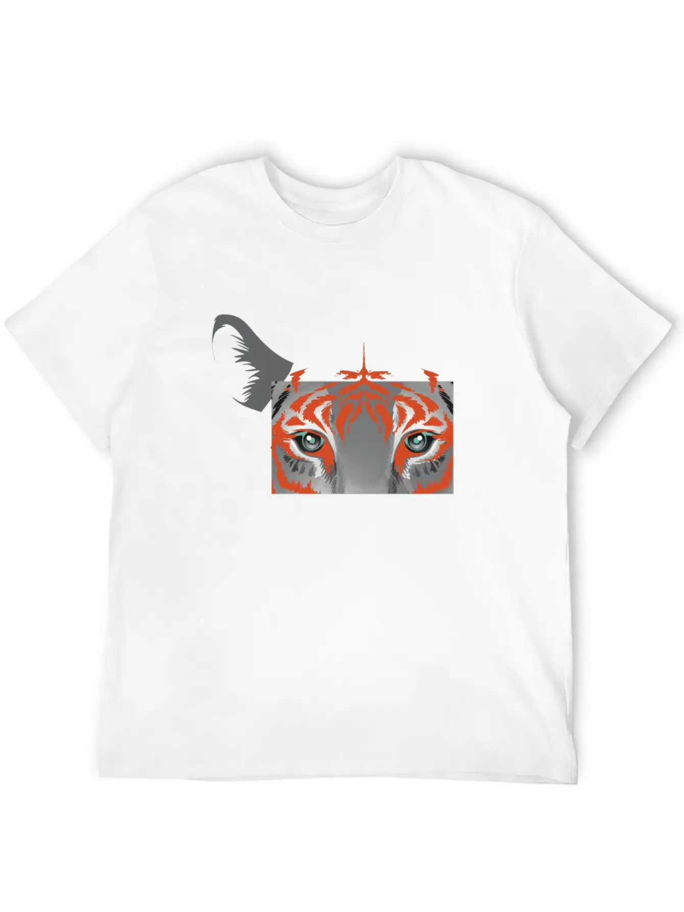 Fearless Big Cat Tiger Eye Tiger Face Tiger Head Basic Graphic T-Shirt ¨C Daily Comfort In Soft Cotton