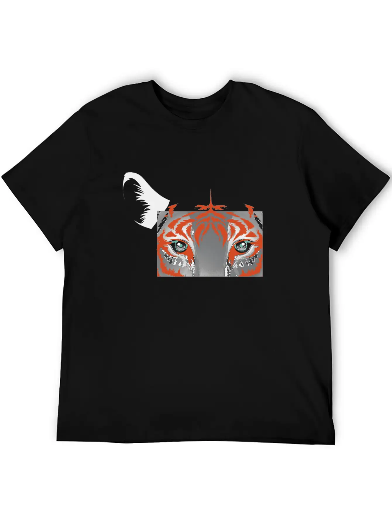 Fearless Big Cat Tiger Eye Tiger Face Tiger Head Basic Graphic T-Shirt ¨C Daily Comfort In Soft Cotton