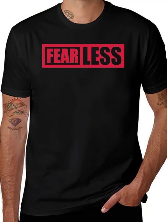 Fearless Text Quote Essential Cotton Tee For Daily Outfits ¨C Unisex Style