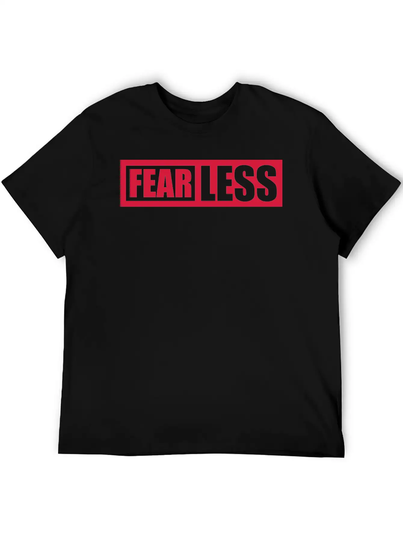 Fearless Text Quote Essential Cotton Tee For Daily Outfits ¨C Unisex Style