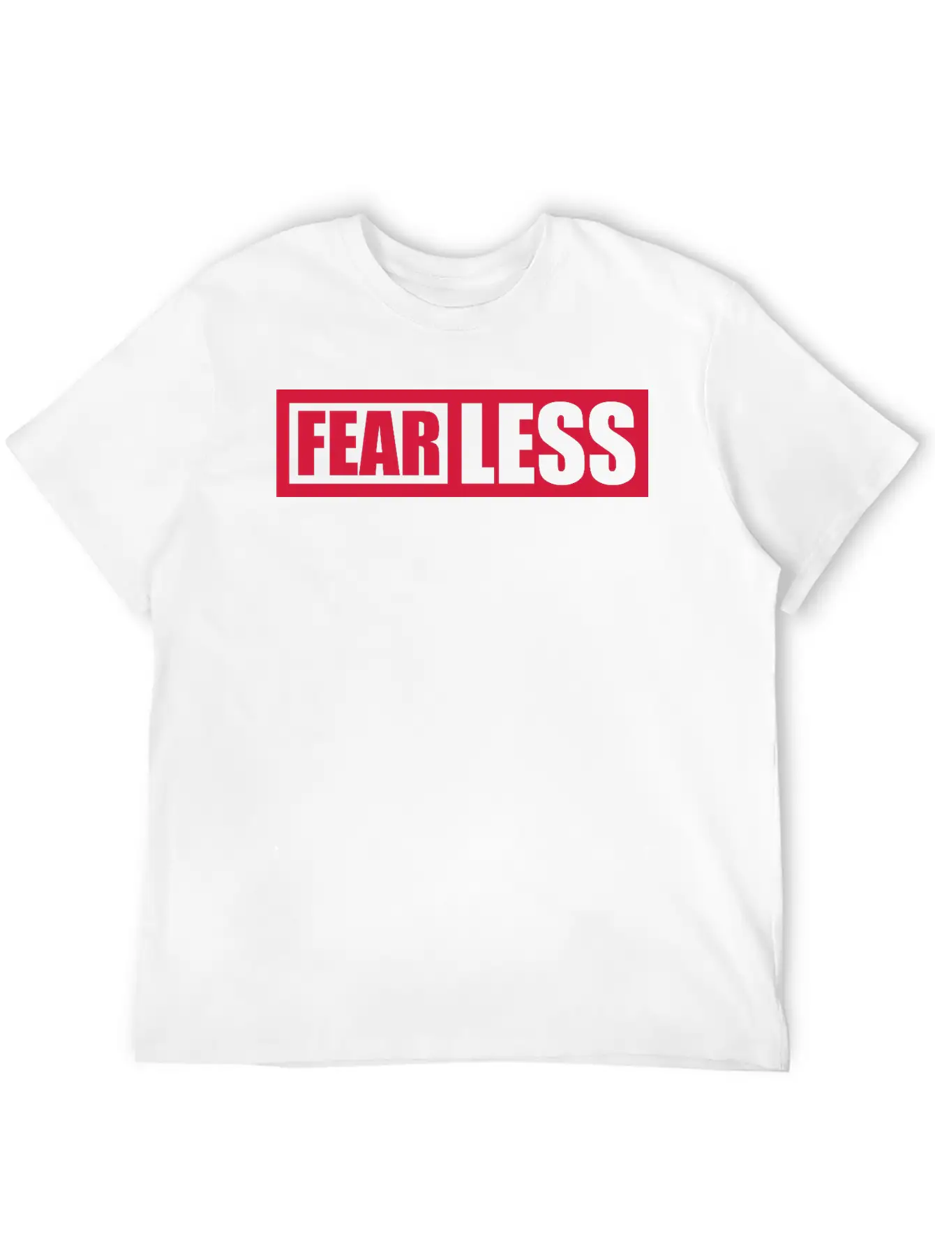 Fearless Text Quote Essential Cotton Tee For Daily Outfits ¨C Unisex Style