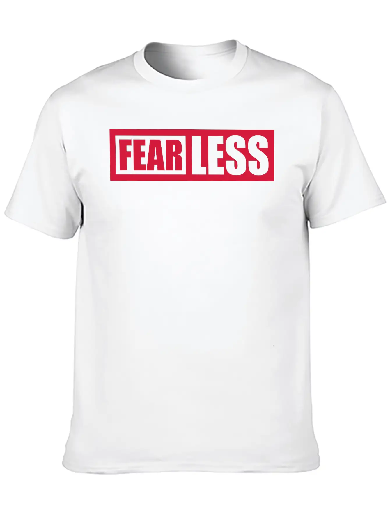 Fearless Text Quote Essential Cotton Tee For Daily Outfits ¨C Unisex Style
