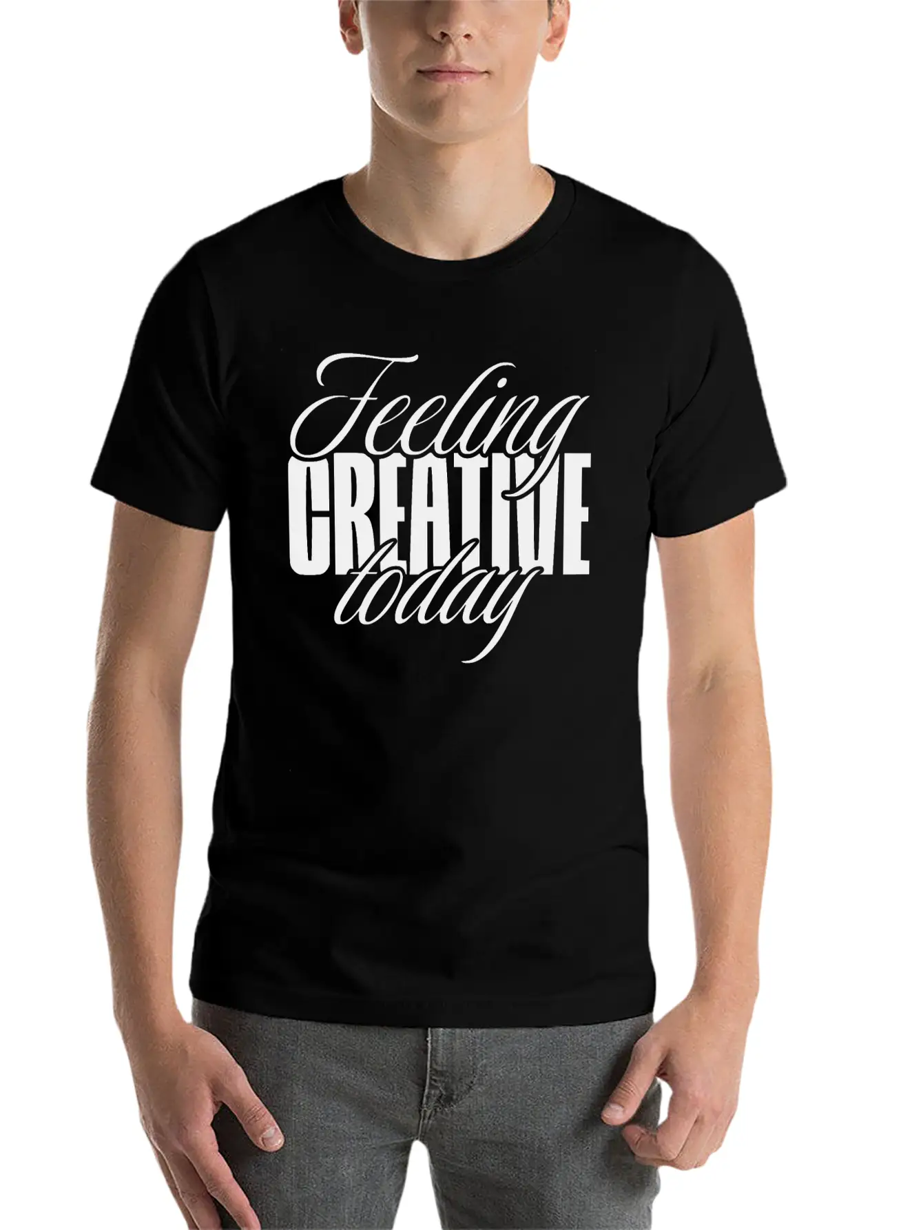 Feeling Creative Today Soft Cotton Short Sleeve Tee ¨C Unisex Wardrobe Staple