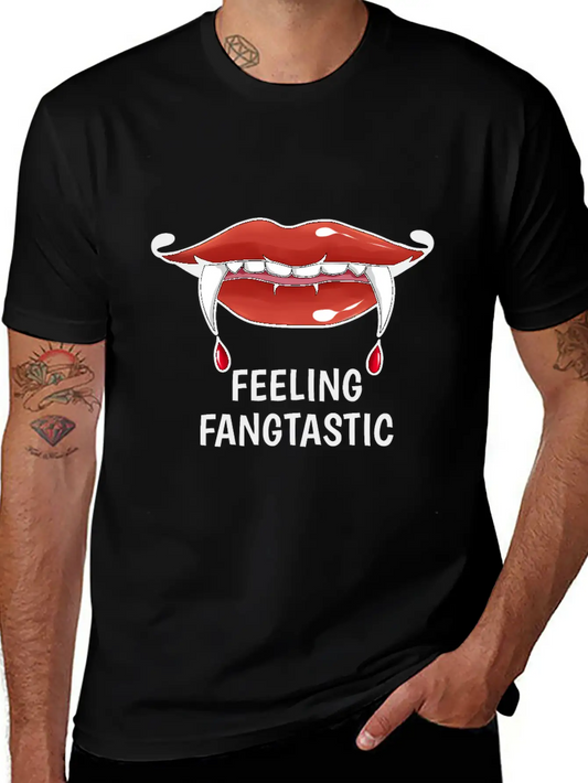 Feeling Fangtastic Halloween Vampire Soft Cotton Short Sleeve Tee ¨C Unisex Wardrobe Staple