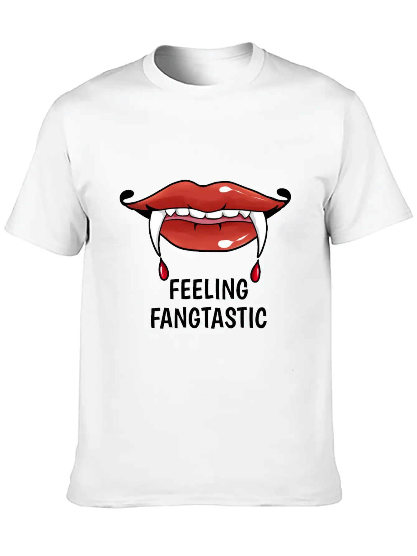 Feeling Fangtastic Halloween Vampire Soft Cotton Short Sleeve Tee ¨C Unisex Wardrobe Staple