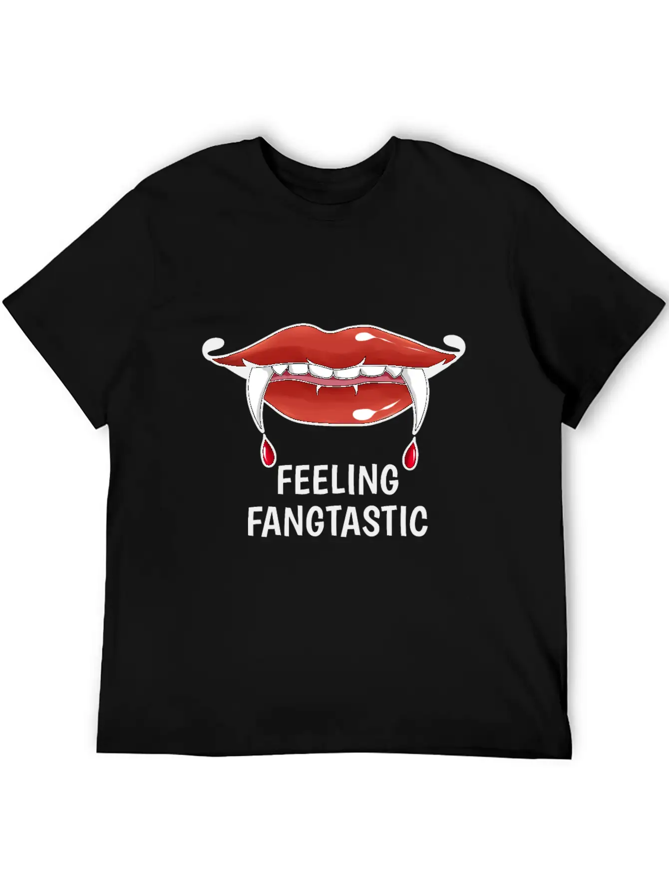 Feeling Fangtastic Halloween Vampire Soft Cotton Short Sleeve Tee ¨C Unisex Wardrobe Staple