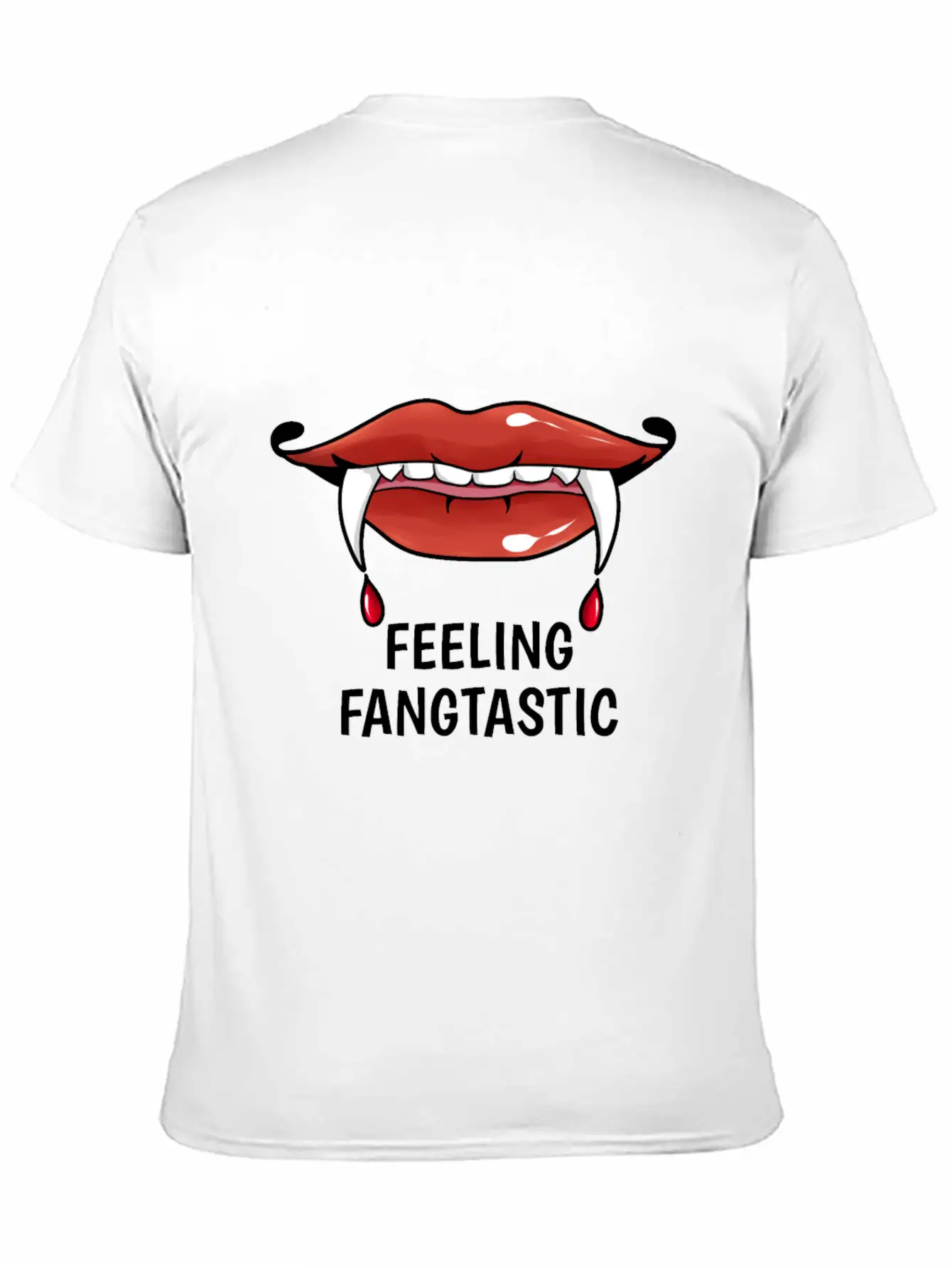 Feeling Fangtastic Halloween Vampire Soft Cotton Short Sleeve Tee ¨C Unisex Wardrobe Staple