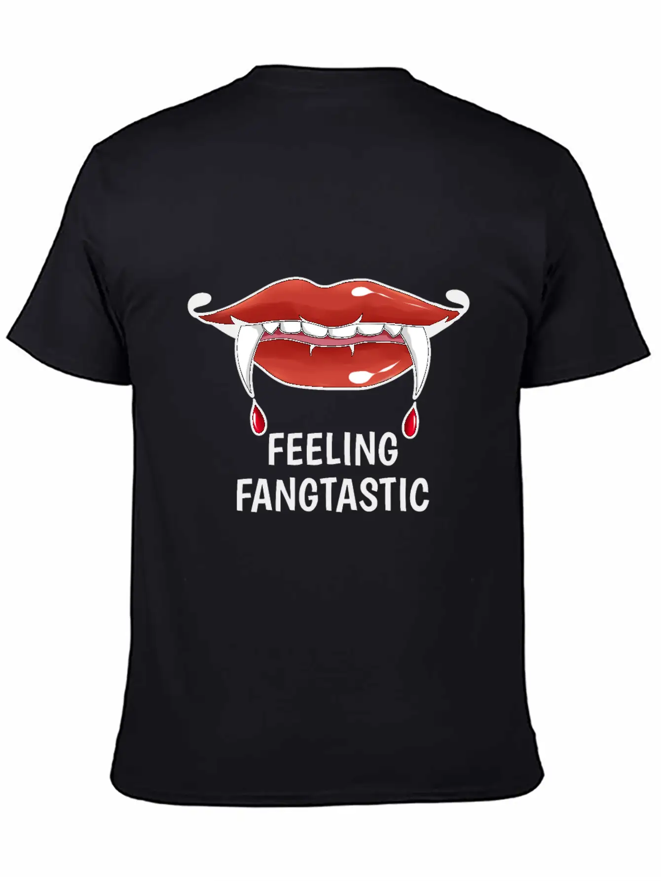 Feeling Fangtastic Halloween Vampire Soft Cotton Short Sleeve Tee ¨C Unisex Wardrobe Staple
