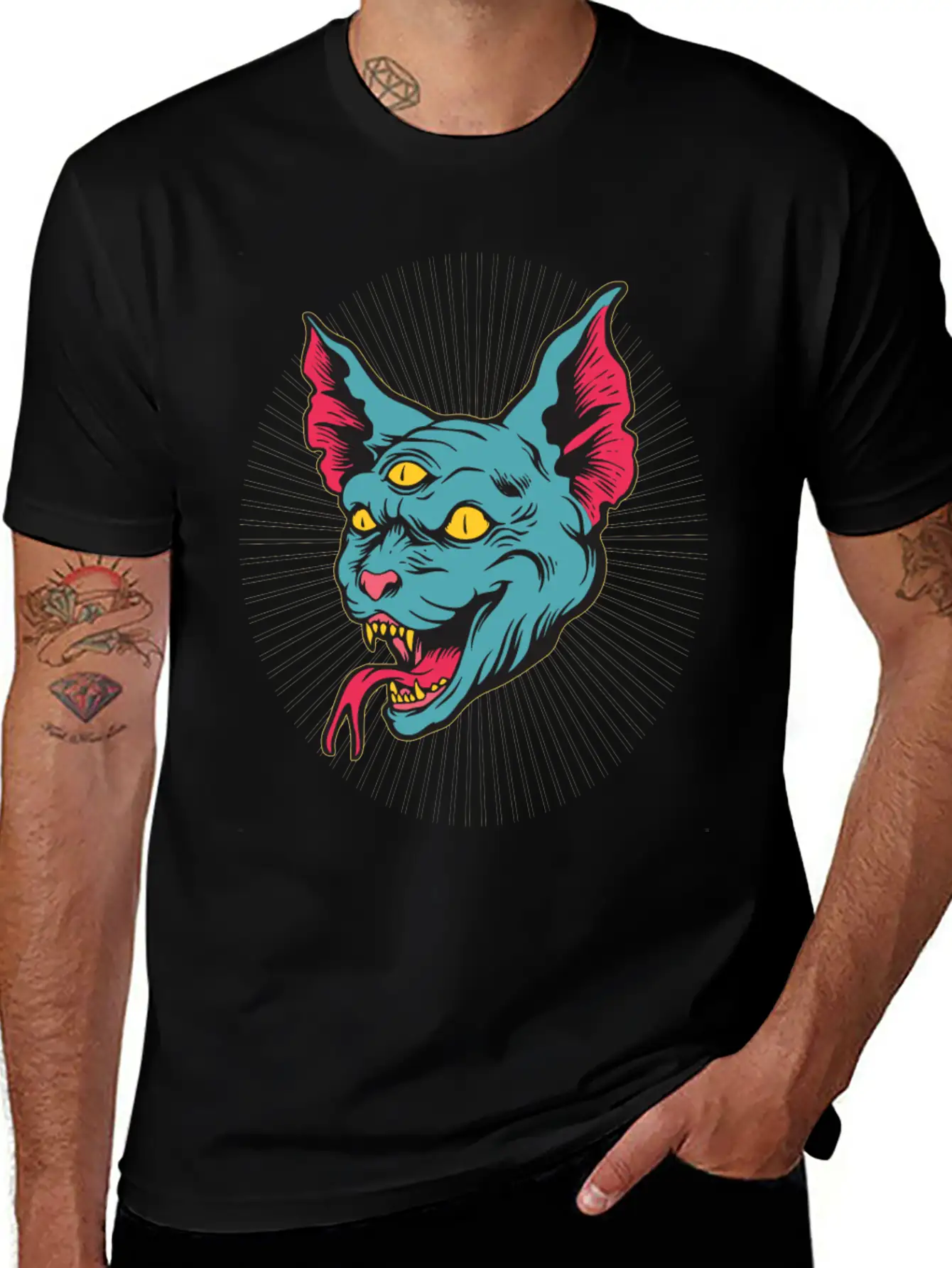 Feline Mutant Essential Cotton Tee For Daily Outfits ¨C Unisex Style