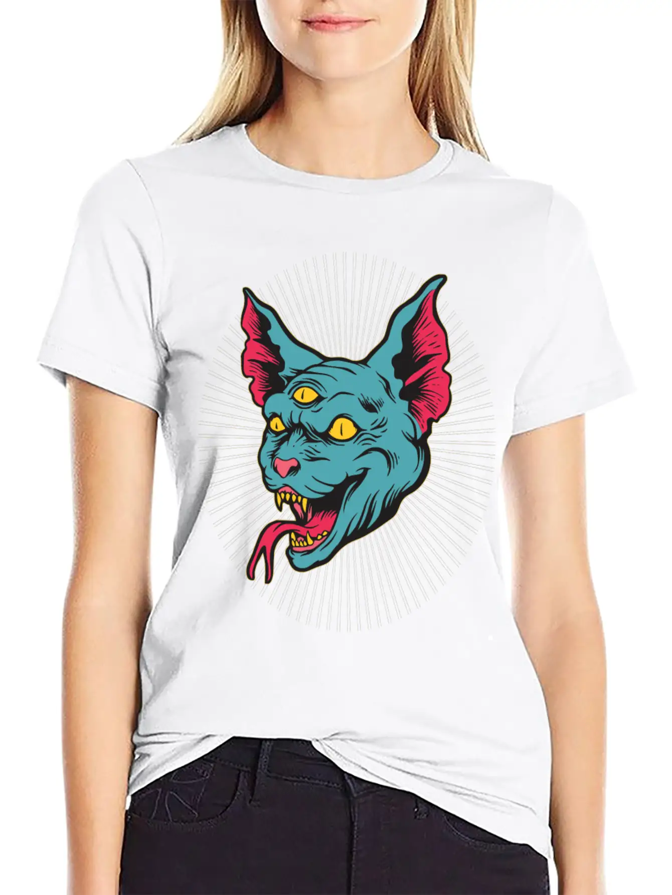 Feline Mutant Essential Cotton Tee For Daily Outfits ¨C Unisex Style