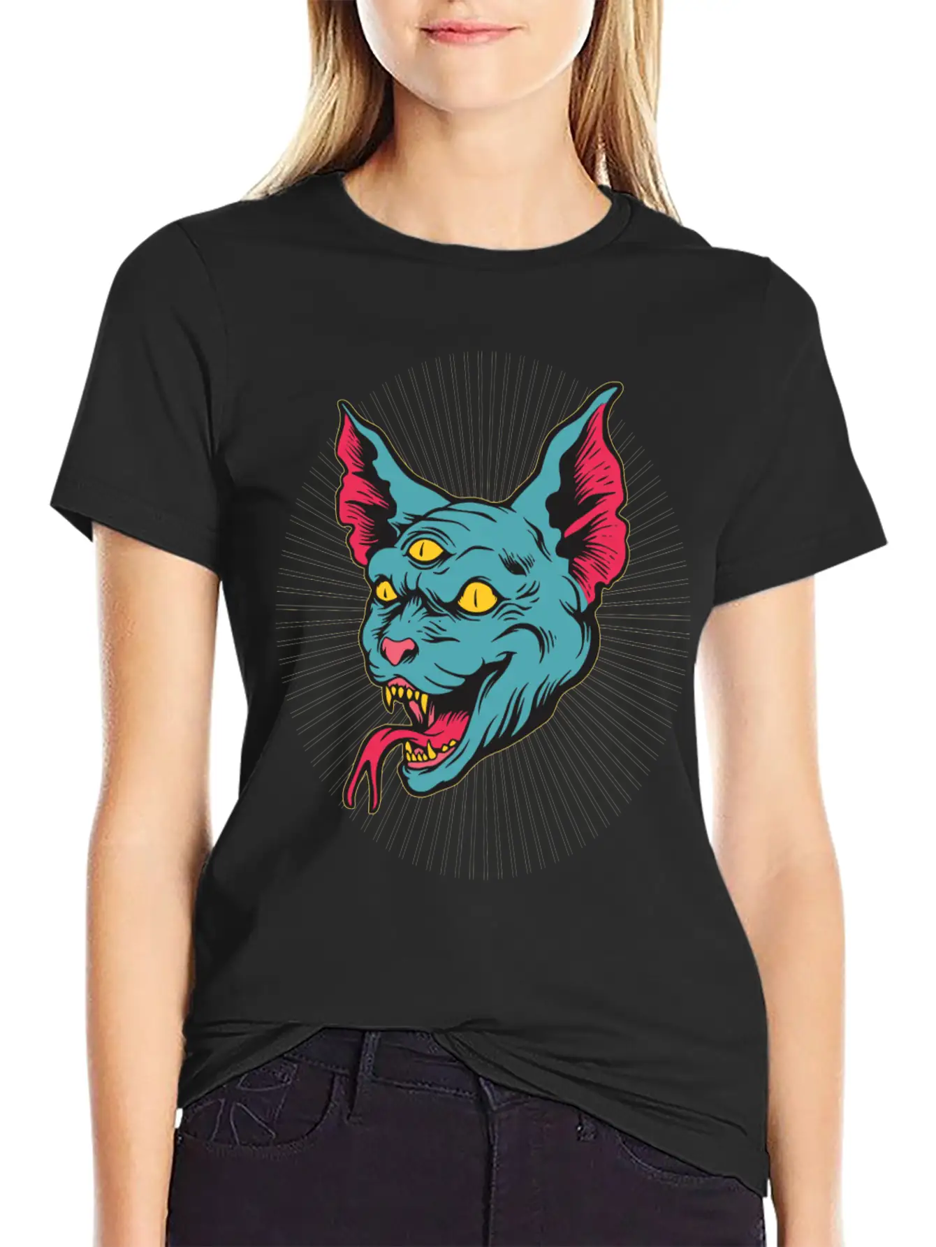 Feline Mutant Essential Cotton Tee For Daily Outfits ¨C Unisex Style