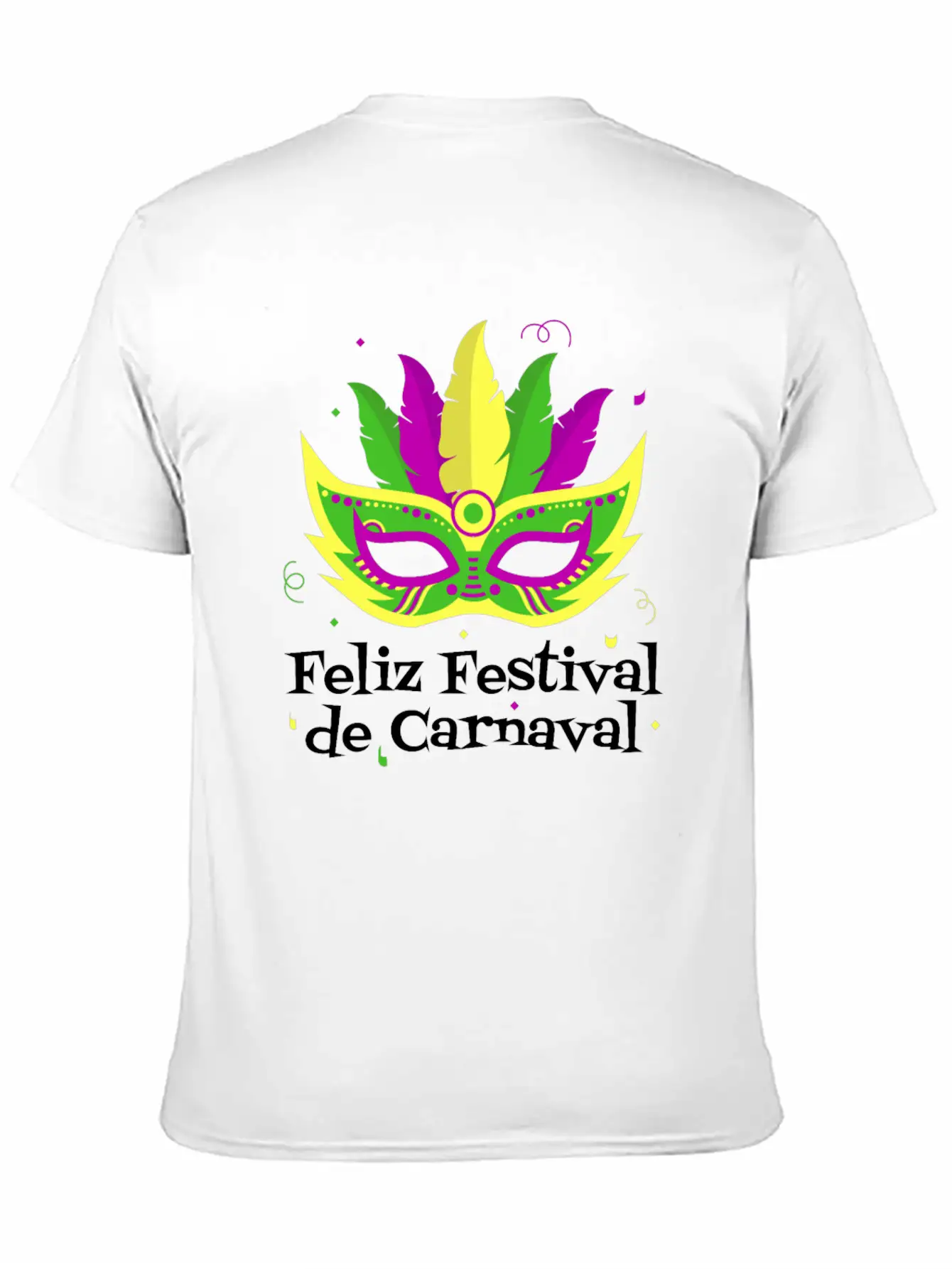 Feliz Festival De Carnaval Basic Graphic T-Shirt ¨C Daily Comfort In Soft Cotton
