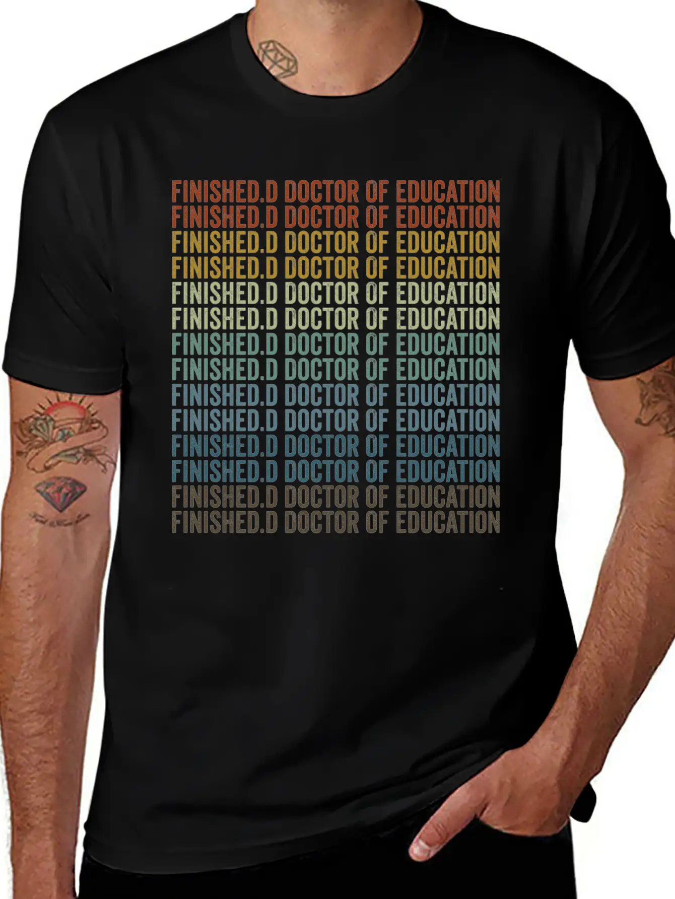 Finished.d Doctor Of Education Doctor Unisex Casual T-Shirt ¨C Clean Design For Daily Comfort