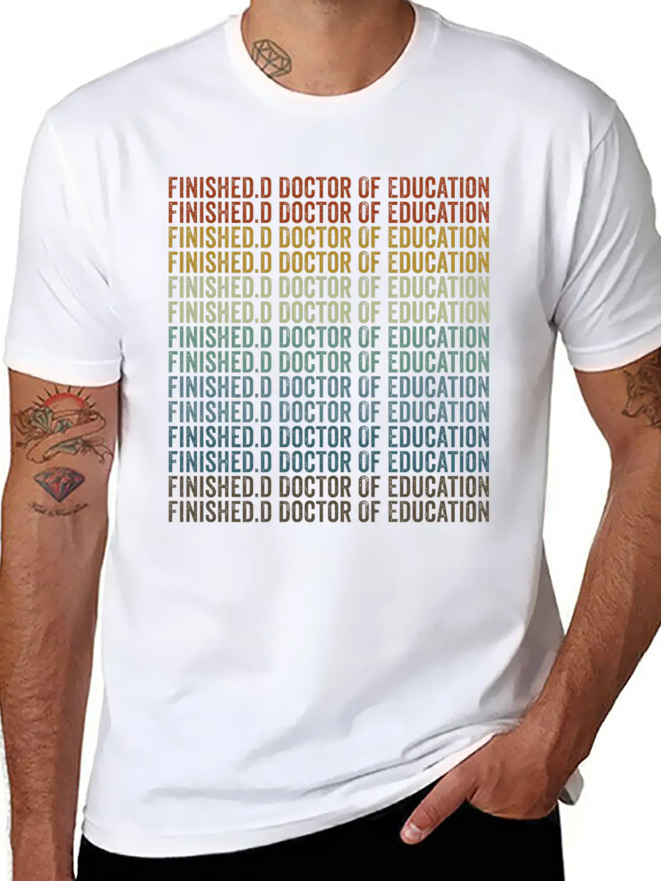 Finished.d Doctor Of Education Doctor Unisex Casual T-Shirt ¨C Clean Design For Daily Comfort