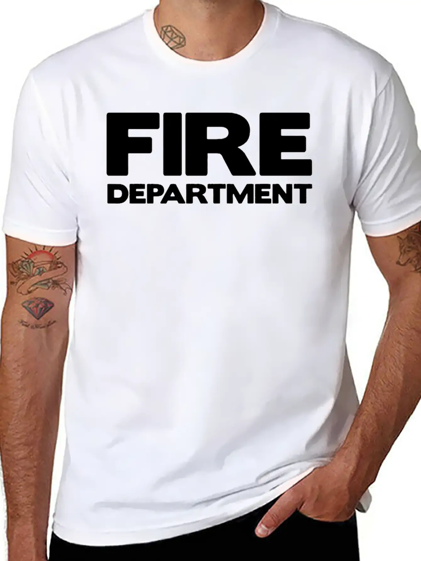 FIRE DEPARTMENT Unisex Casual T-Shirt ¨C Clean Design For Daily Comfort