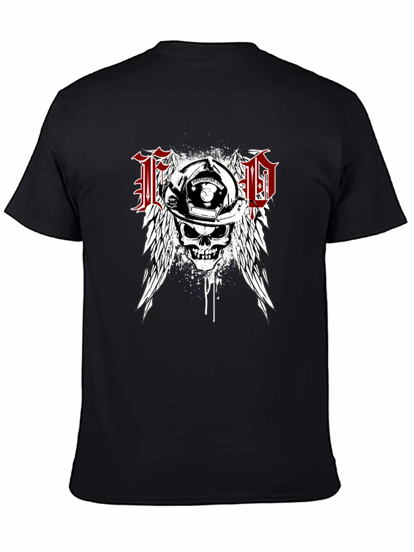 Fire Dept Skull Basic Graphic T-Shirt ¨C Daily Comfort In Soft Cotton