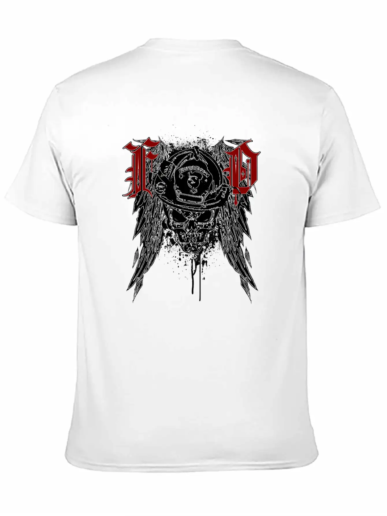 Fire Dept Skull Basic Graphic T-Shirt ¨C Daily Comfort In Soft Cotton
