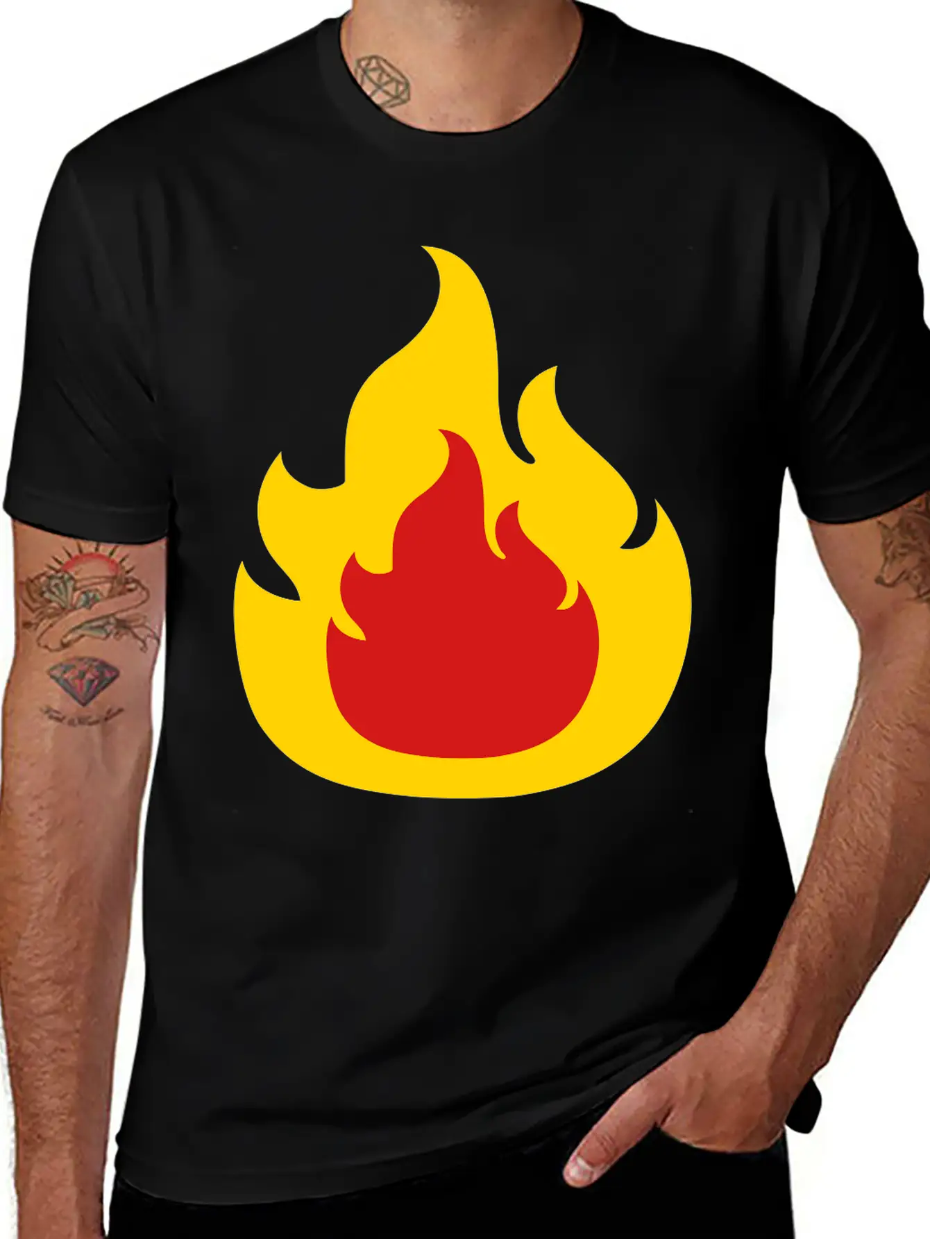 Fire Design Burn Basic Graphic T-Shirt ¨C Daily Comfort In Soft Cotton