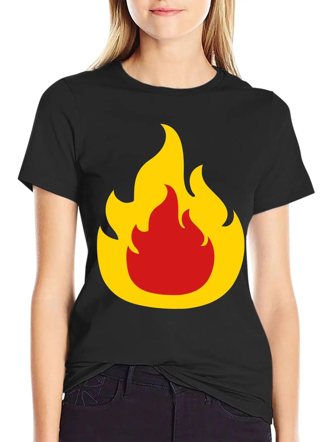 Fire Design Burn Basic Graphic T-Shirt ¨C Daily Comfort In Soft Cotton