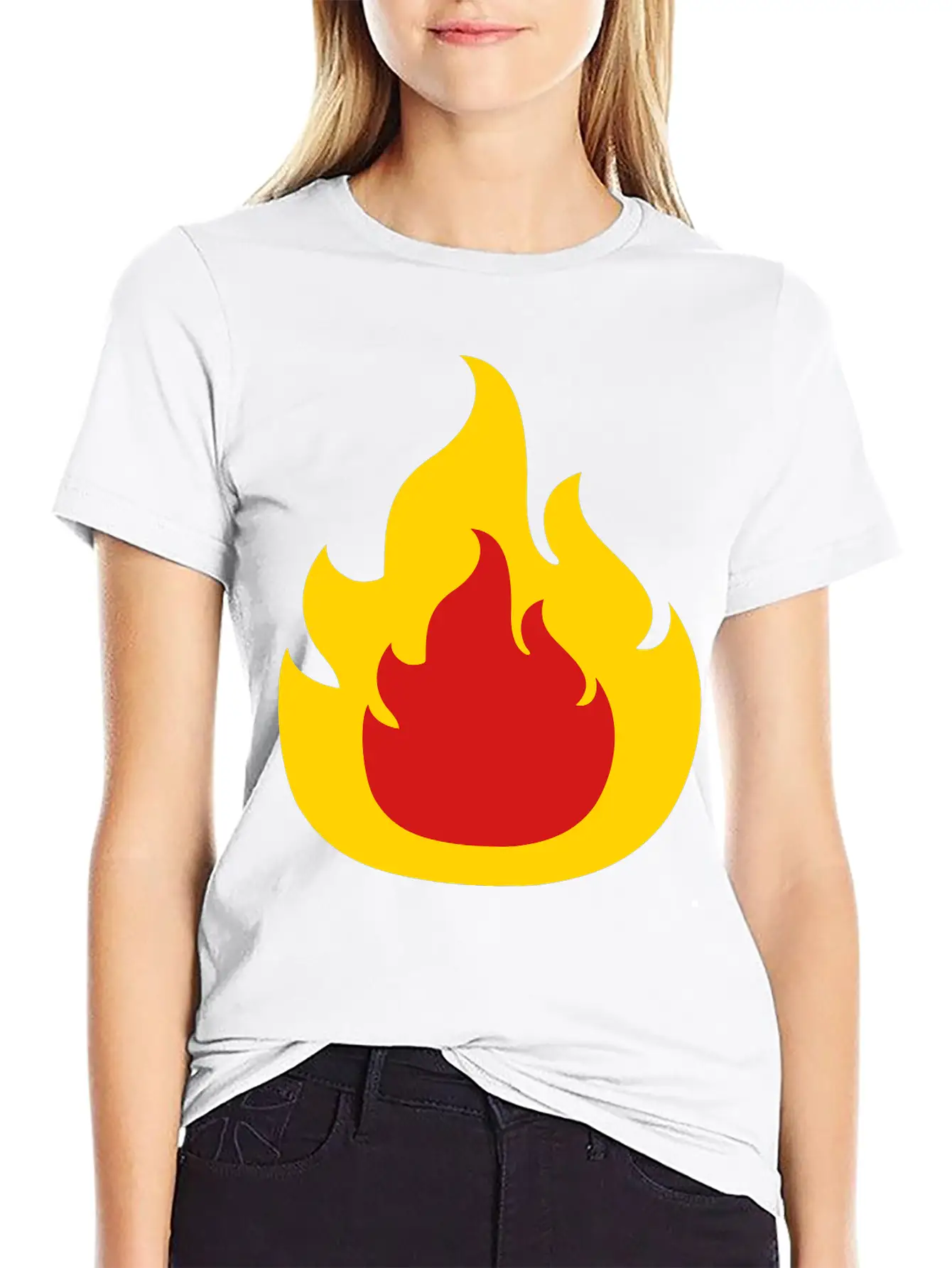 Fire Design Burn Basic Graphic T-Shirt ¨C Daily Comfort In Soft Cotton