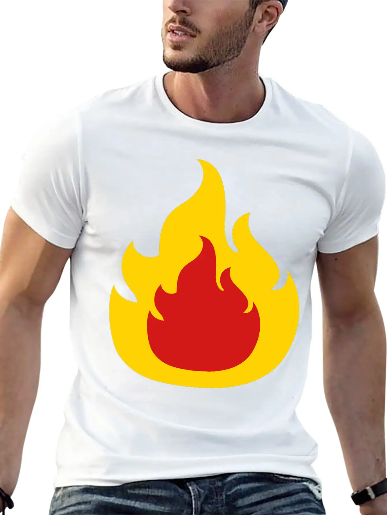 Fire Design Burn Basic Graphic T-Shirt ¨C Daily Comfort In Soft Cotton